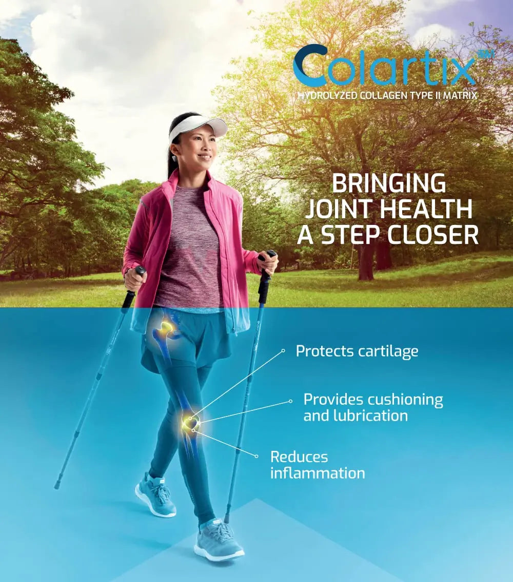 New: Colartix™ Collagen - 120 Capsules - Joint Specific Type II Collagen from Cartilage - Hydrolysed Collagen Time Health Au supplements