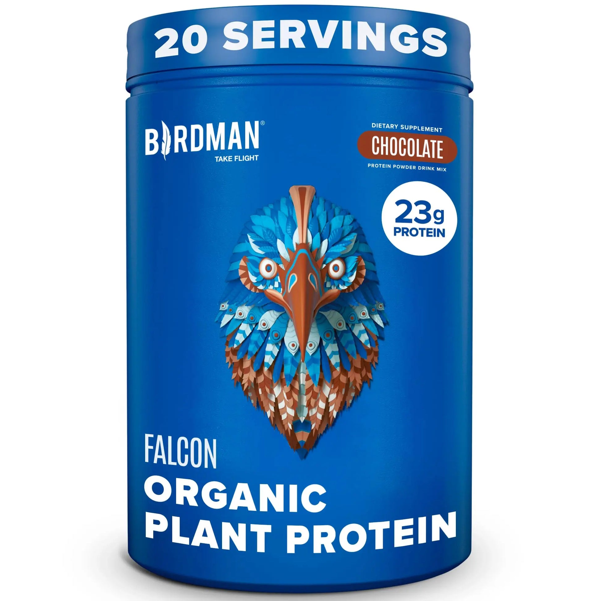 BIRDMAN Falcon Vegan Protein Powder Organic, Stevia & Sugar Free, Plant Based Protein BIRDMAN Au supplements