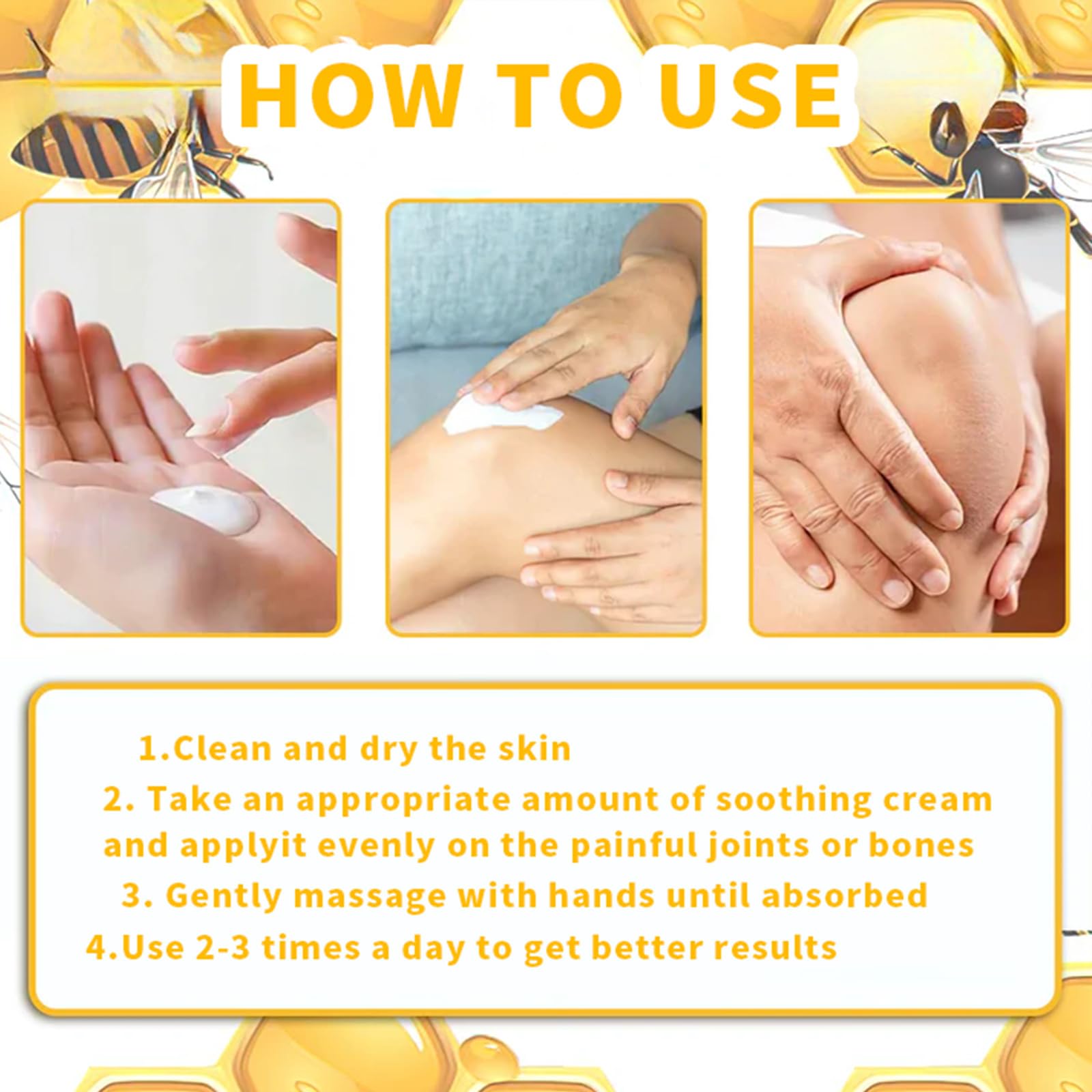 ArthroEase Bee Venom Joint and Bone Cream,ArthroEase Bee Venom Cream,Bee Venom Joint Gel,Effectively Relieve Joint discomfort (2) ADFIRE Au supplements