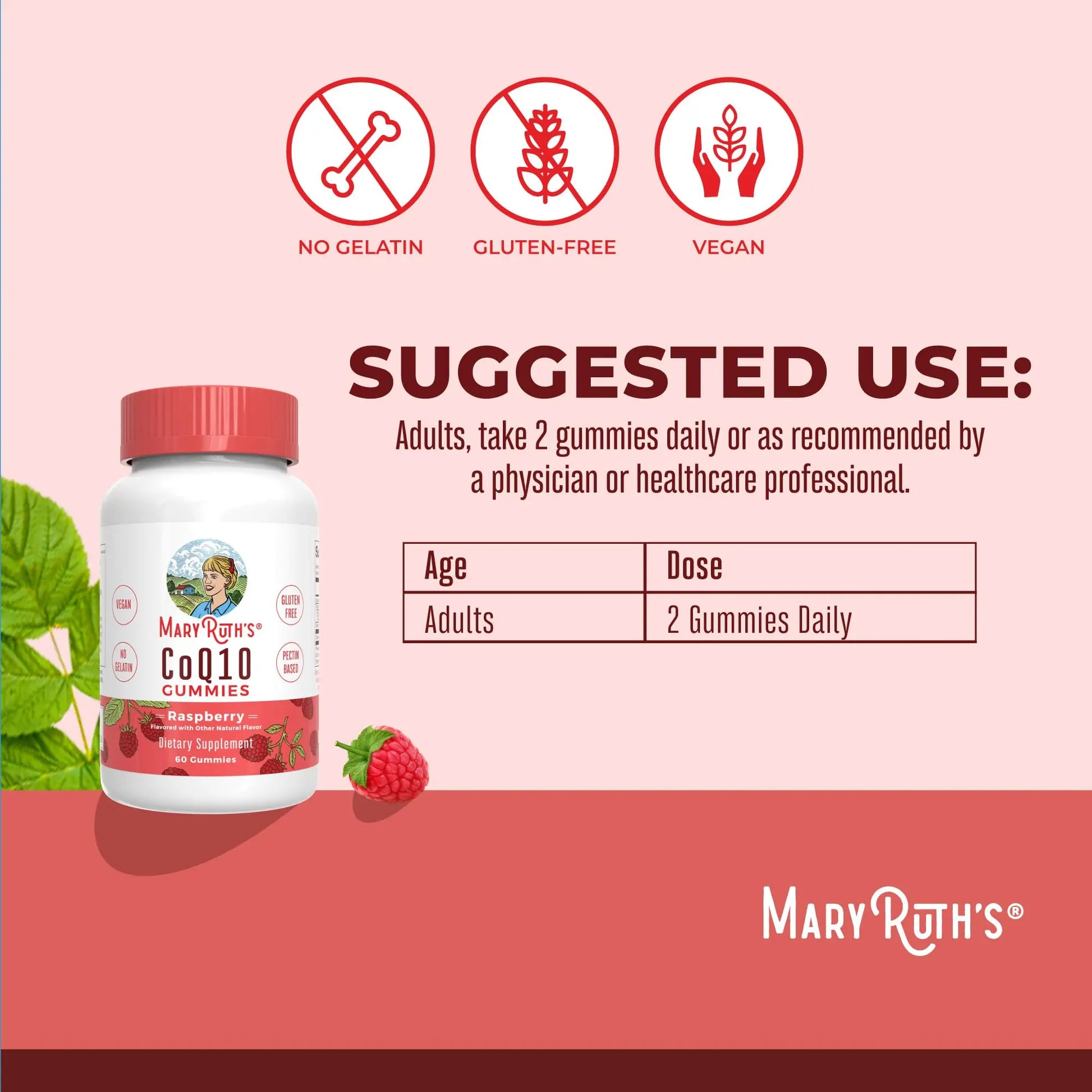 MaryRuth Organics CoQ10 Gummies | Coenzyme Q10 | Gummy Supplements for Heart Health & Cellular Health | Antioxidant | CoQ10 120 mg | Vegan | Non-GMO | Gluten Free | 60 Count | 1 Month Supply MARYRUTH'S Au supplements