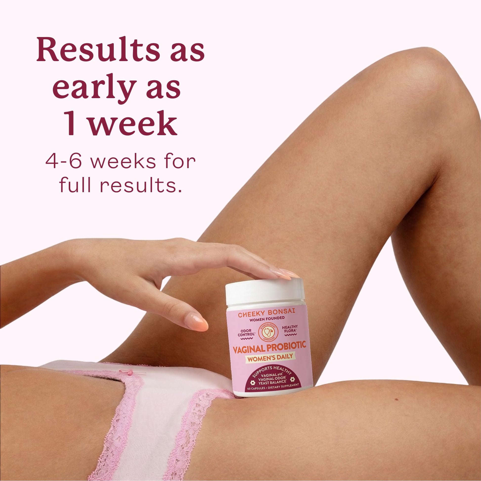 Cheeky Bonsai Vaginal Probiotic for Women pH Balance with Maximum Support 20 Billion CFU Probiotics - 8 Unique Strains for Her - Lactobacillus Blend - 60 Capsules Cheeky Bonsai Au supplements