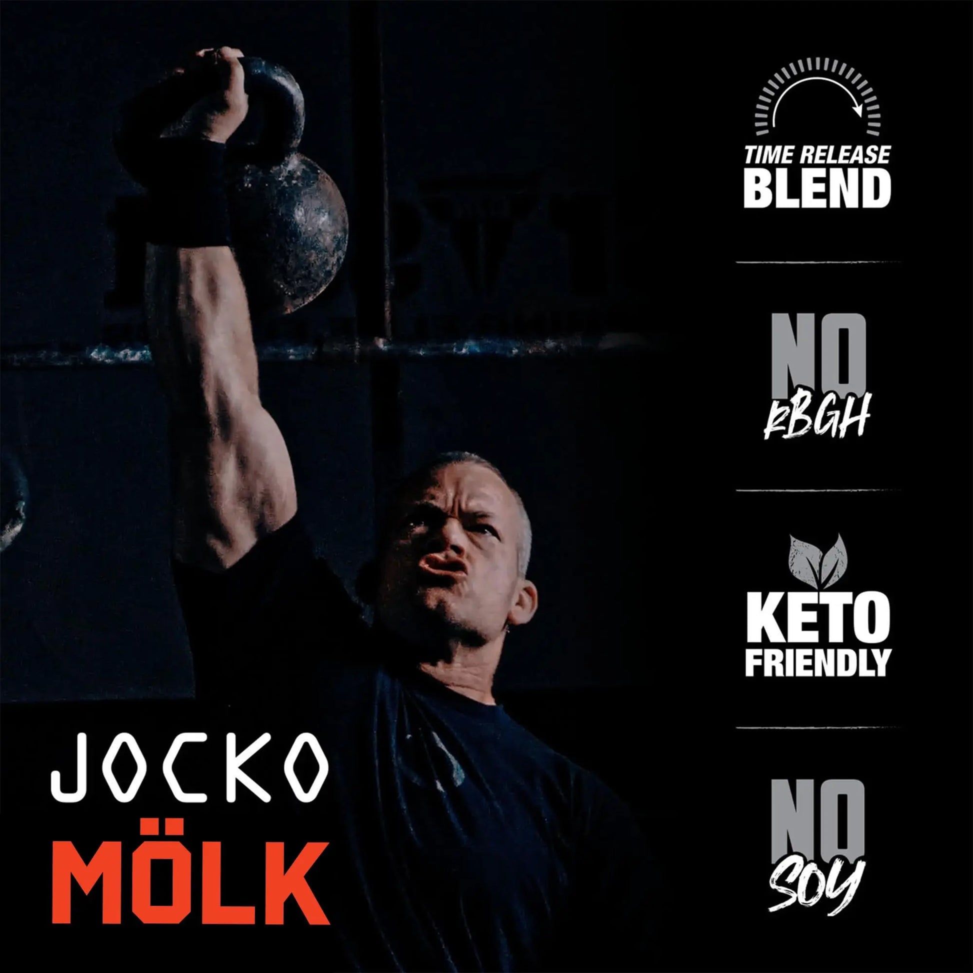 Jocko Mölk Chocolate Peanut Butter Whey Protein Powder - Keto, Probiotics, Grass Fed Jocko Fuel Au supplements
