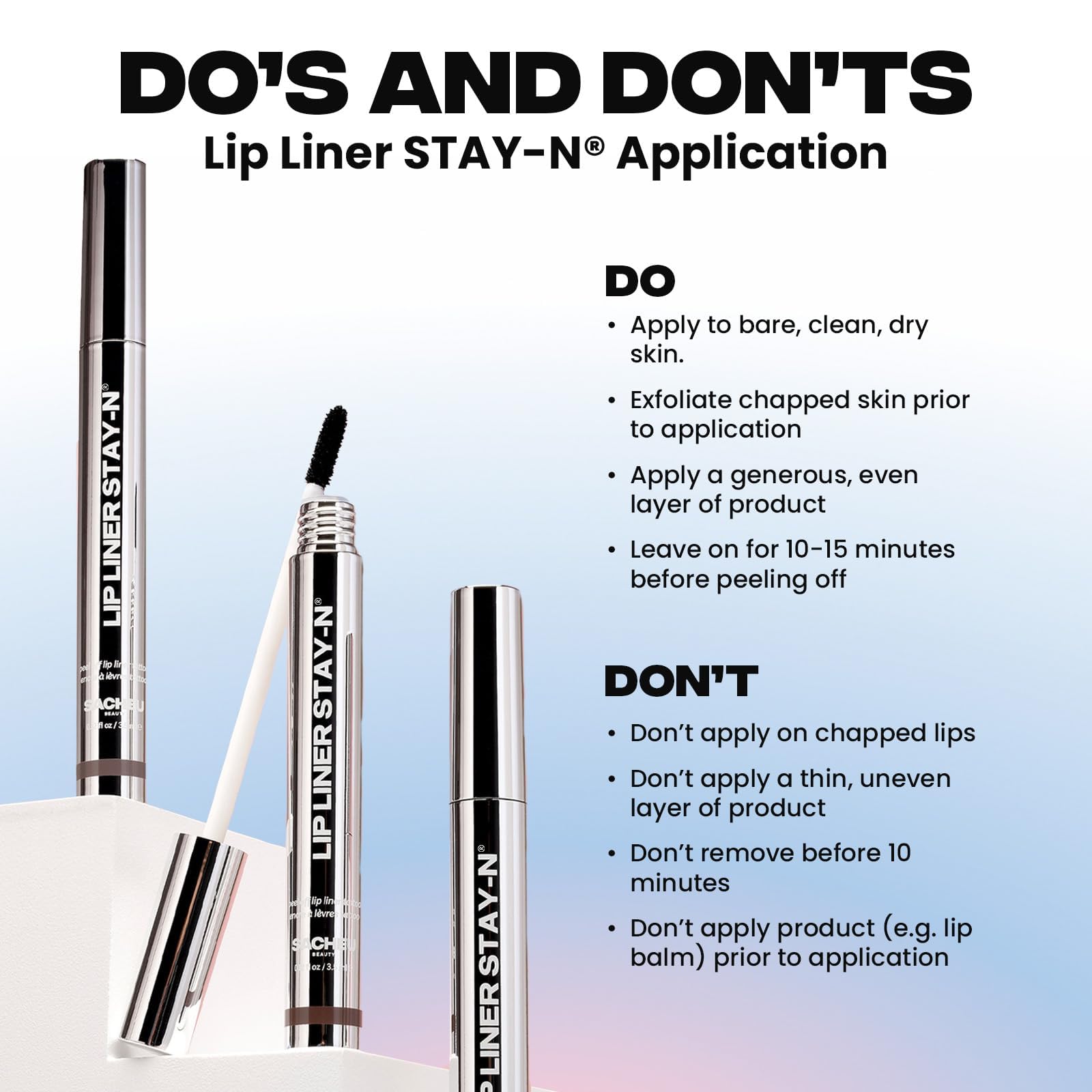Sacheu Lip Liner STAY-N Peel Off Lip Stain — Long Lasting Waterproof Lip Tint with Hyaluronic Acid & Vitamin E — Transfer Proof Matte Finish, Vegan & Cruelty-Free (p-INKED) Sacheu Au supplements