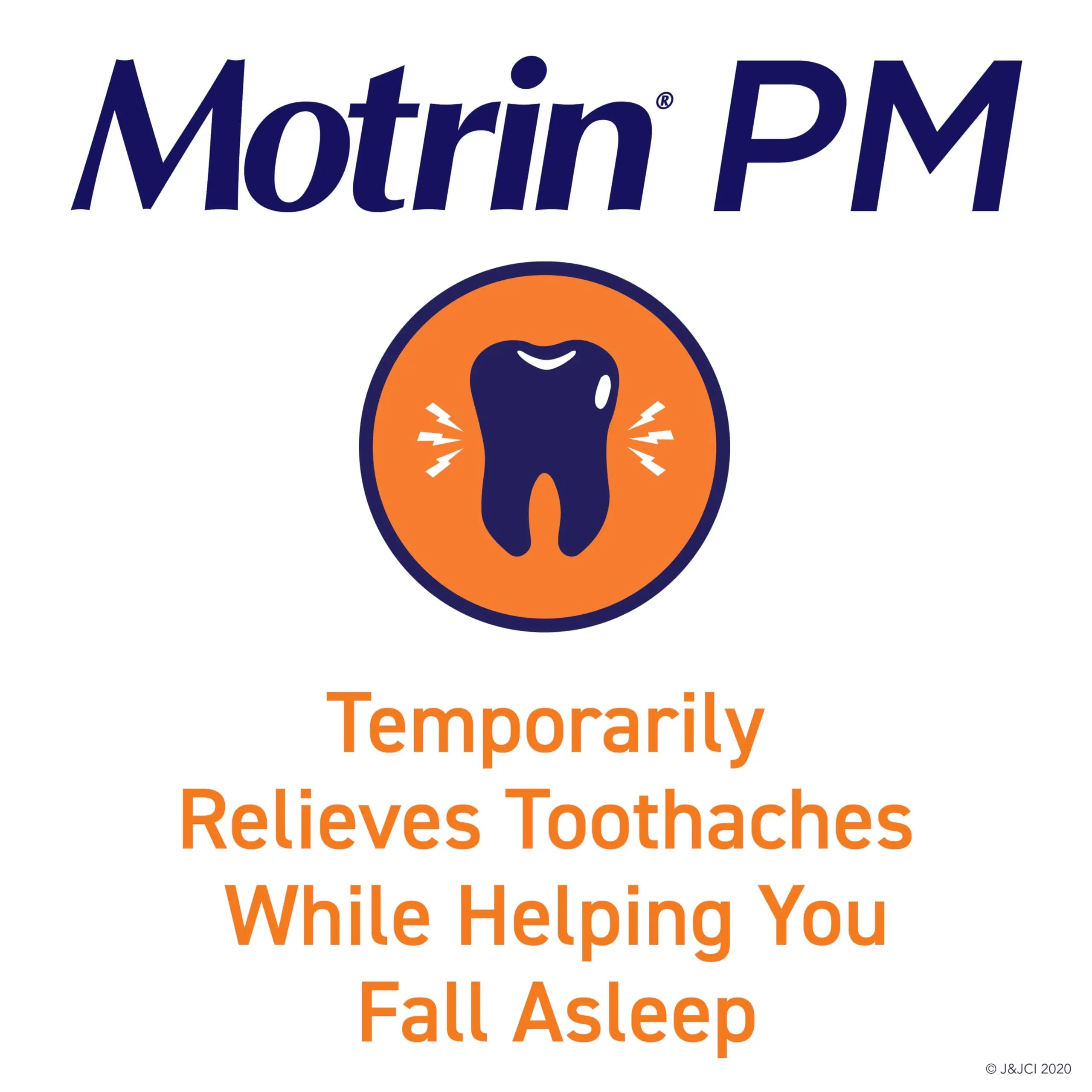 Motrin PM Caplets with 200 mg Ibuprofen & 38 mg Diphenhydramine Sleep Aid, Nighttime Pain Reliever for Minor Aches & Pains, Bulk, 80 ct Motrin Au supplements