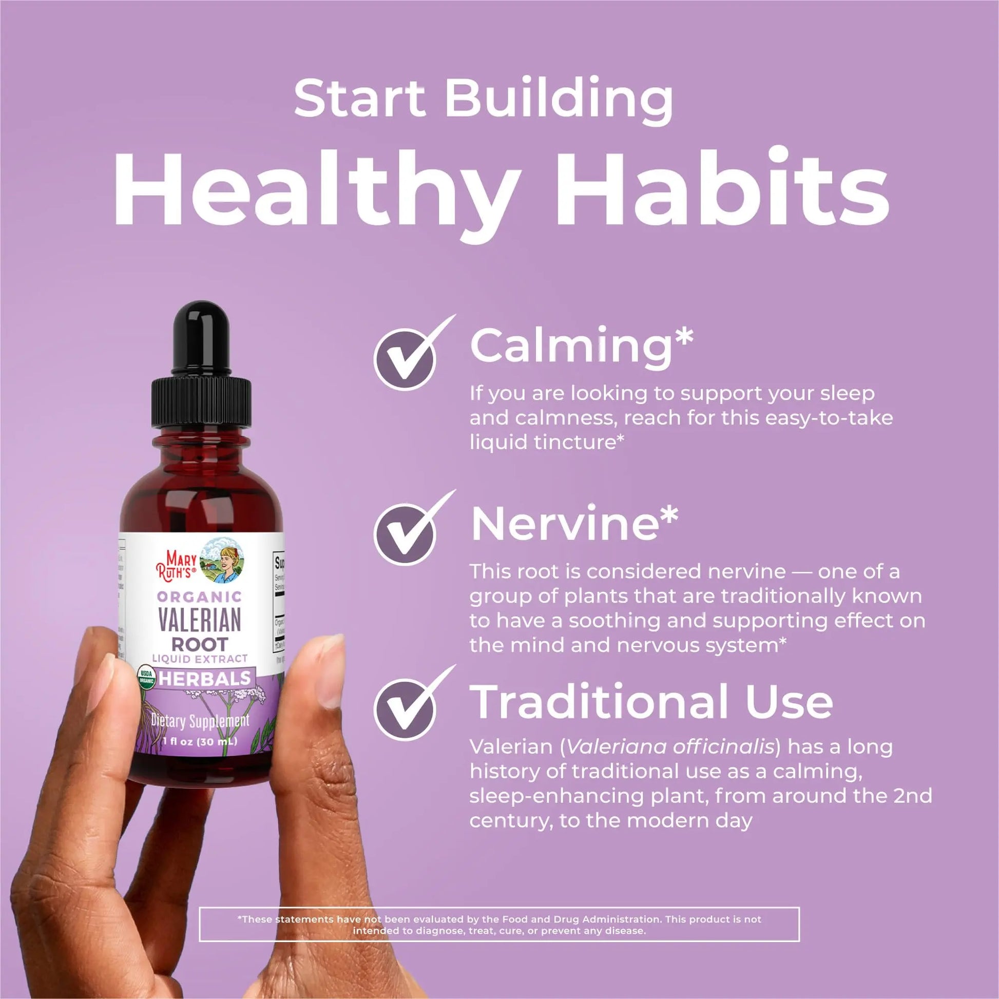 MaryRuth Organics Valerian Root Liquid Drops | 2 Month Supply | Sugar Free | USDA Organic Valerian Root Drops | Support Sleep | Calm and Stress Relief | Vegan | Non-GMO | Gluten Free | 60 Servings MARYRUTH'S Au supplements