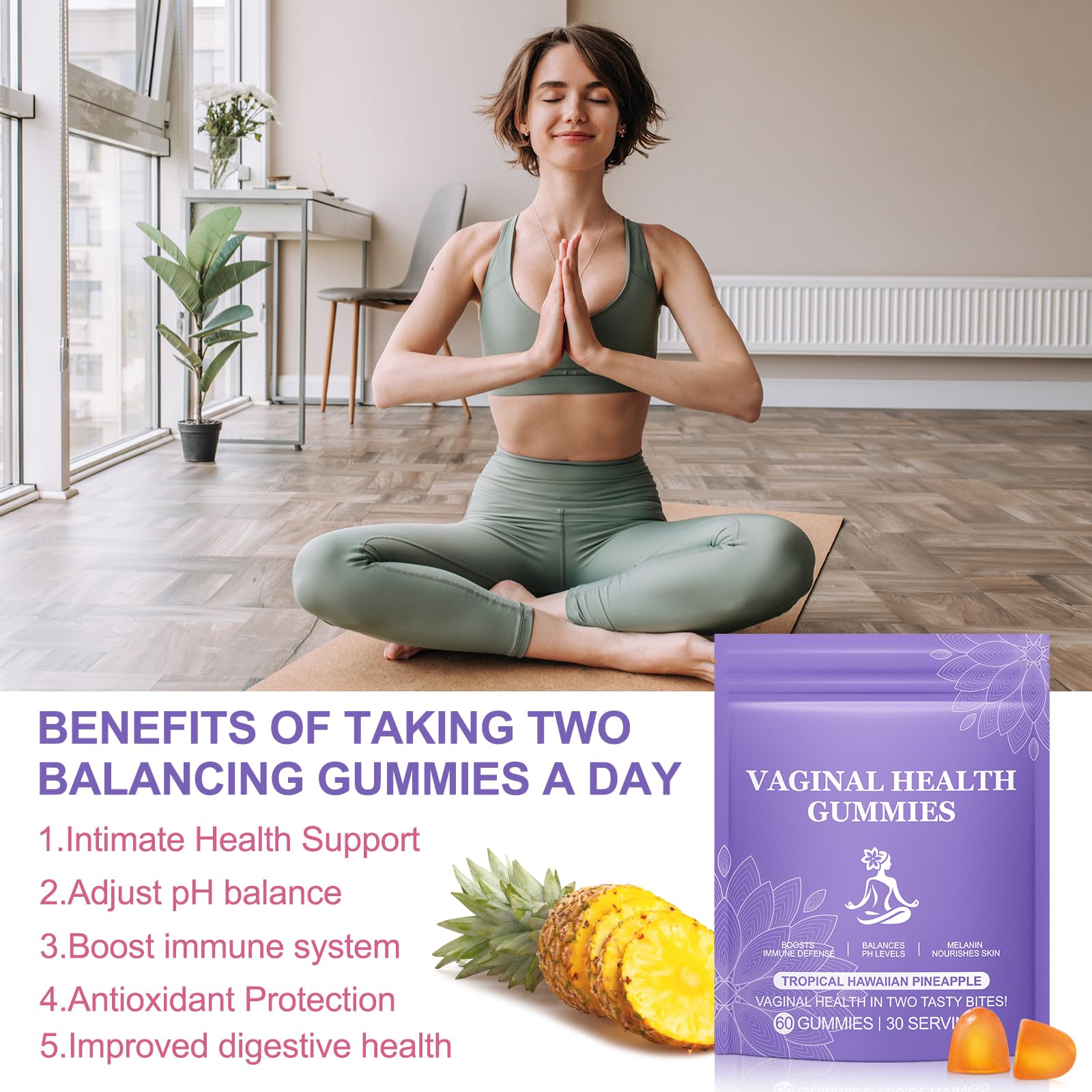 Vital Vaginal Probiotic Gummies for Women, 60PCS Feminine Balance Gummies, PH Balance,Immune Support, Vegan, Gluten-Free, Vaginal Probiotics Supplement, 60 Count DCTTVHVD Au supplements