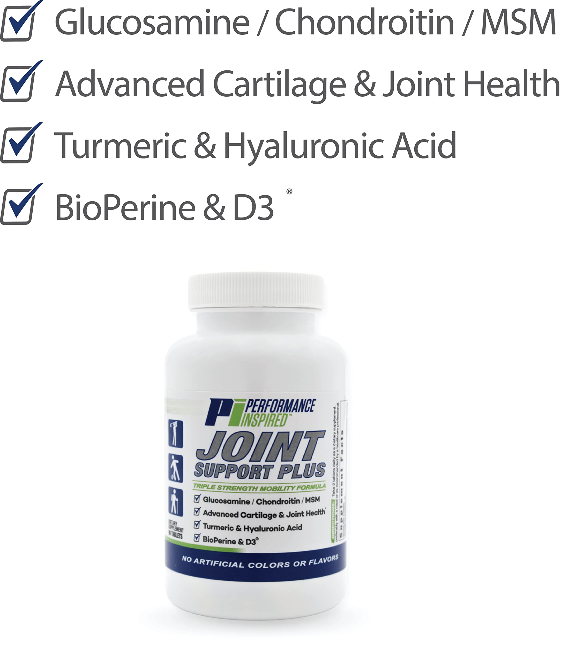 PERFORMANCE INSPIRED Nutrition Joint Support Plus – Glucosamine, Chondroitin, Turmeric & BioPerine – Triple Strength Joint Comfort & Mobility Support – 90 Count PERFORMANCE INSPIRED Au supplements