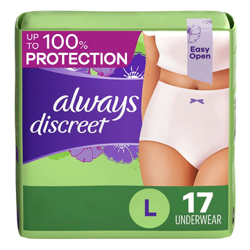 Always Discreet Adult Incontinence & Postpartum Underwear for Women Always Discreet Au supplements
