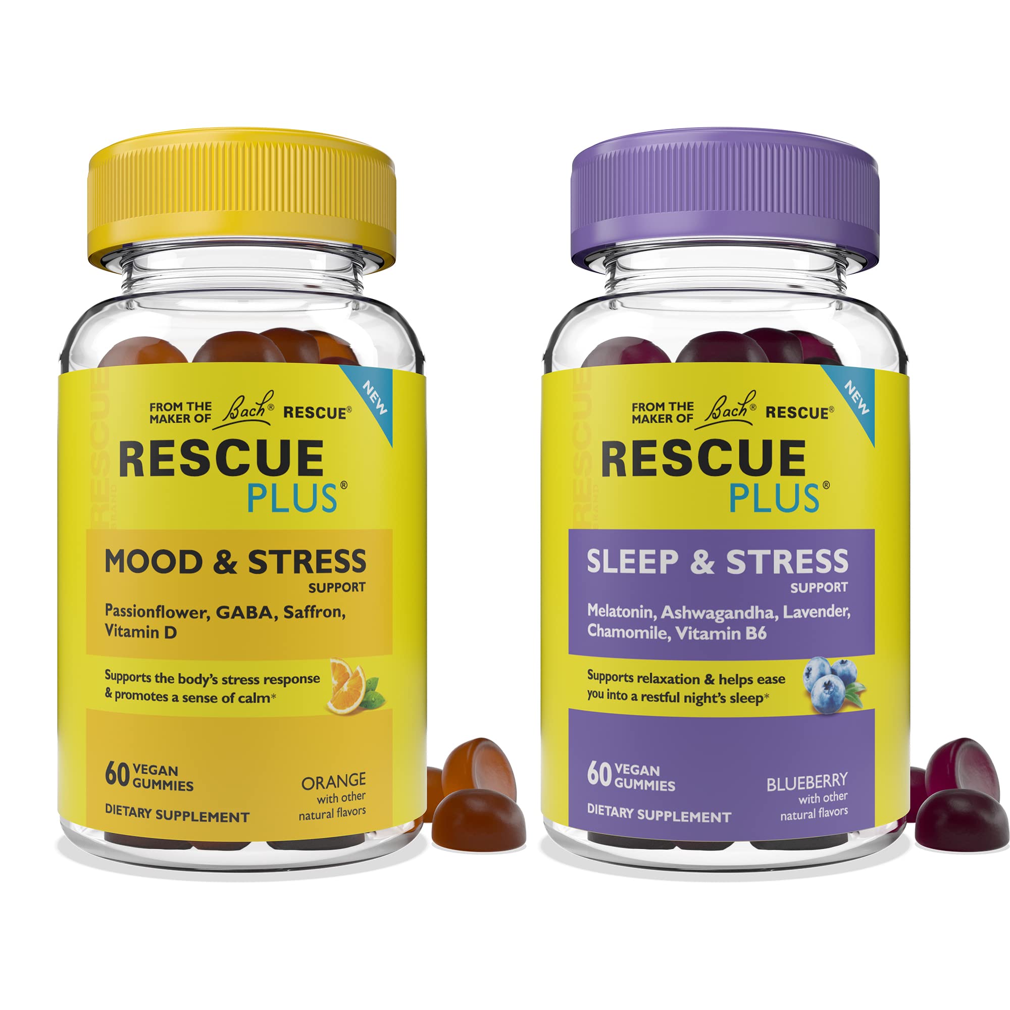RESCUE Bach Plus Sleep & Stress Support Gummies, Nighttime Dietary Supplement RESCUE Au supplements