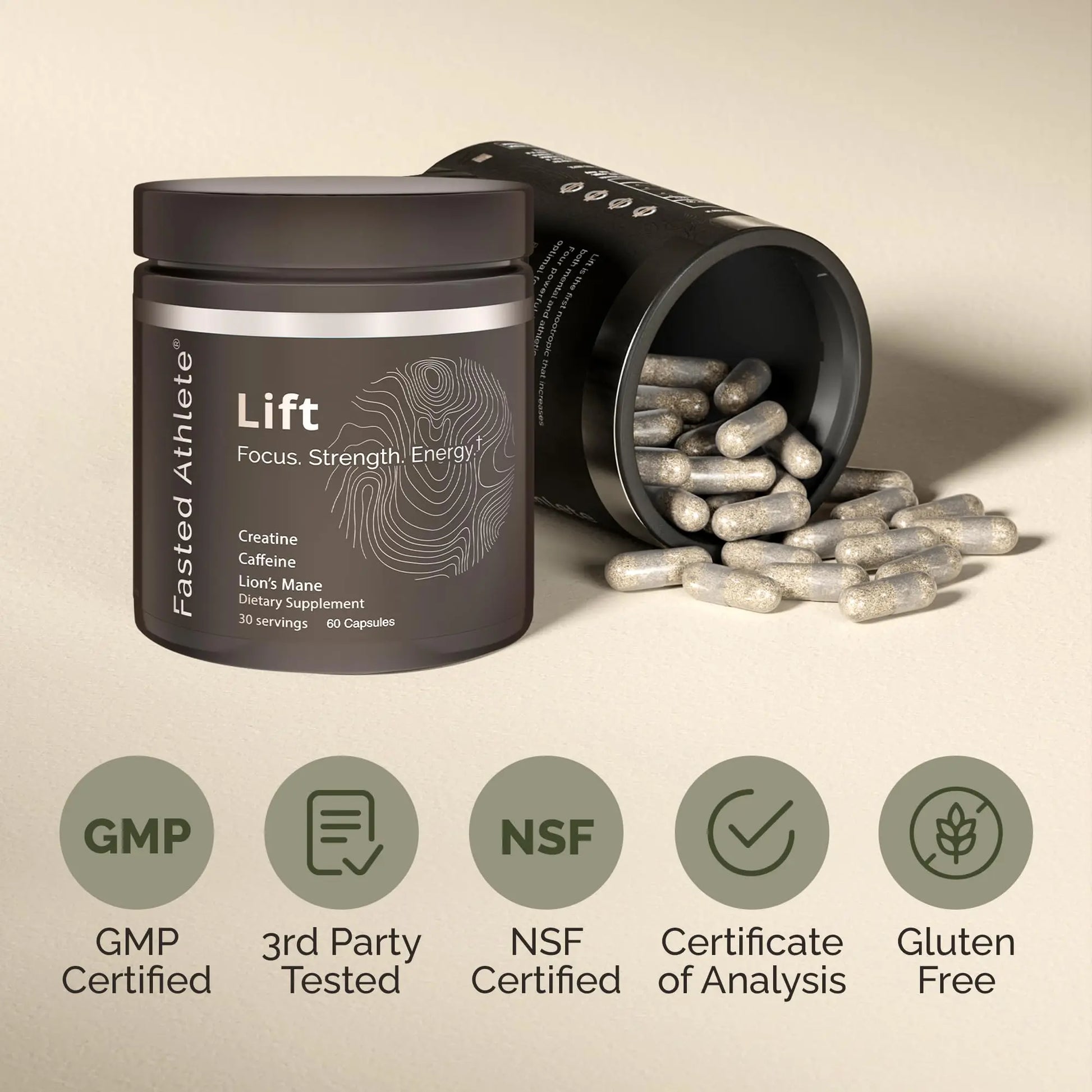 Lift – Nootropic Brain Booster Supplement for Productivity, Focus & Energy Fasted Athlete Au supplements