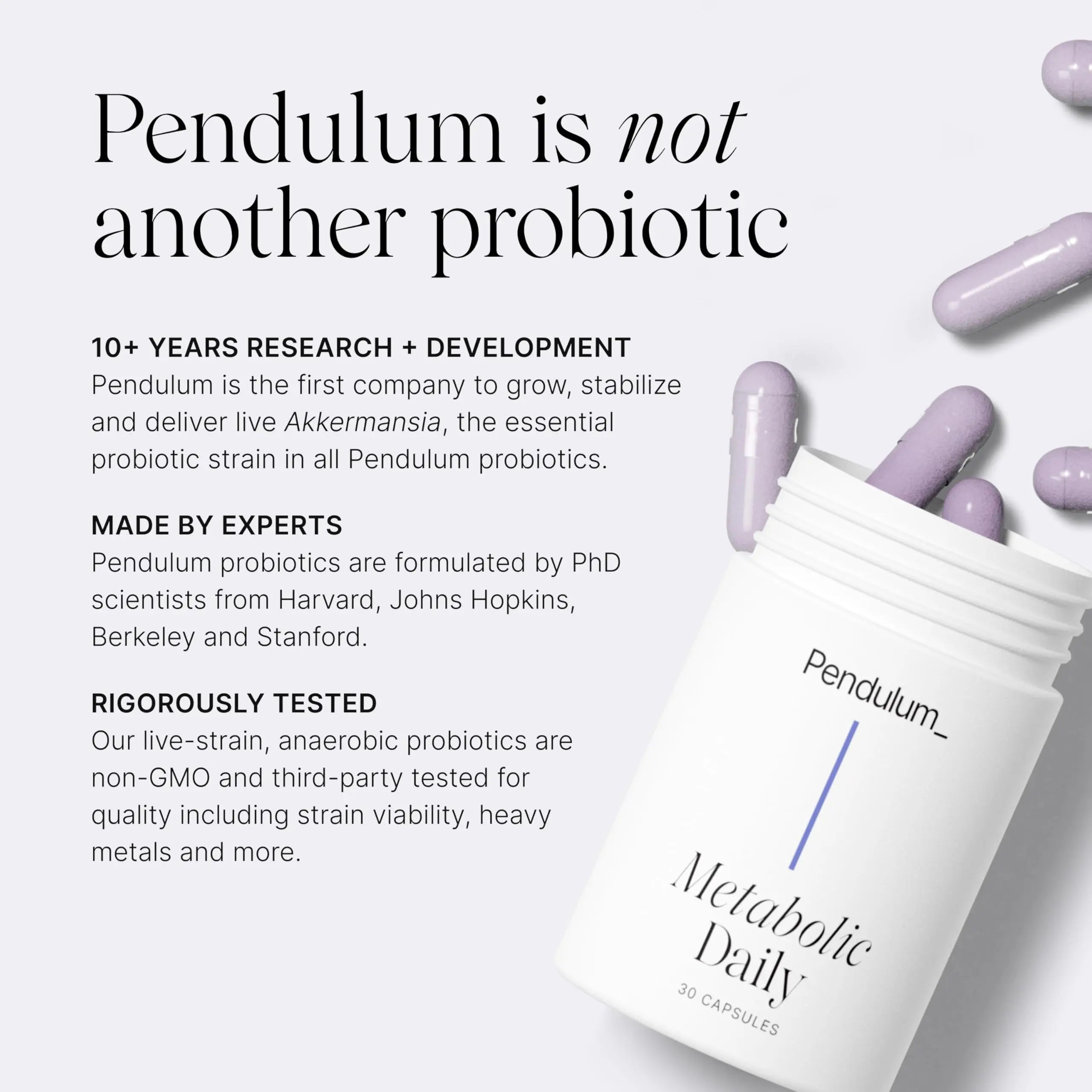 Pendulum Metabolic Daily - Multi-Strain Probiotic with Akkermansia muciniphila to Support Metabolism and Sustain Energy Levels Pendulum Au supplements