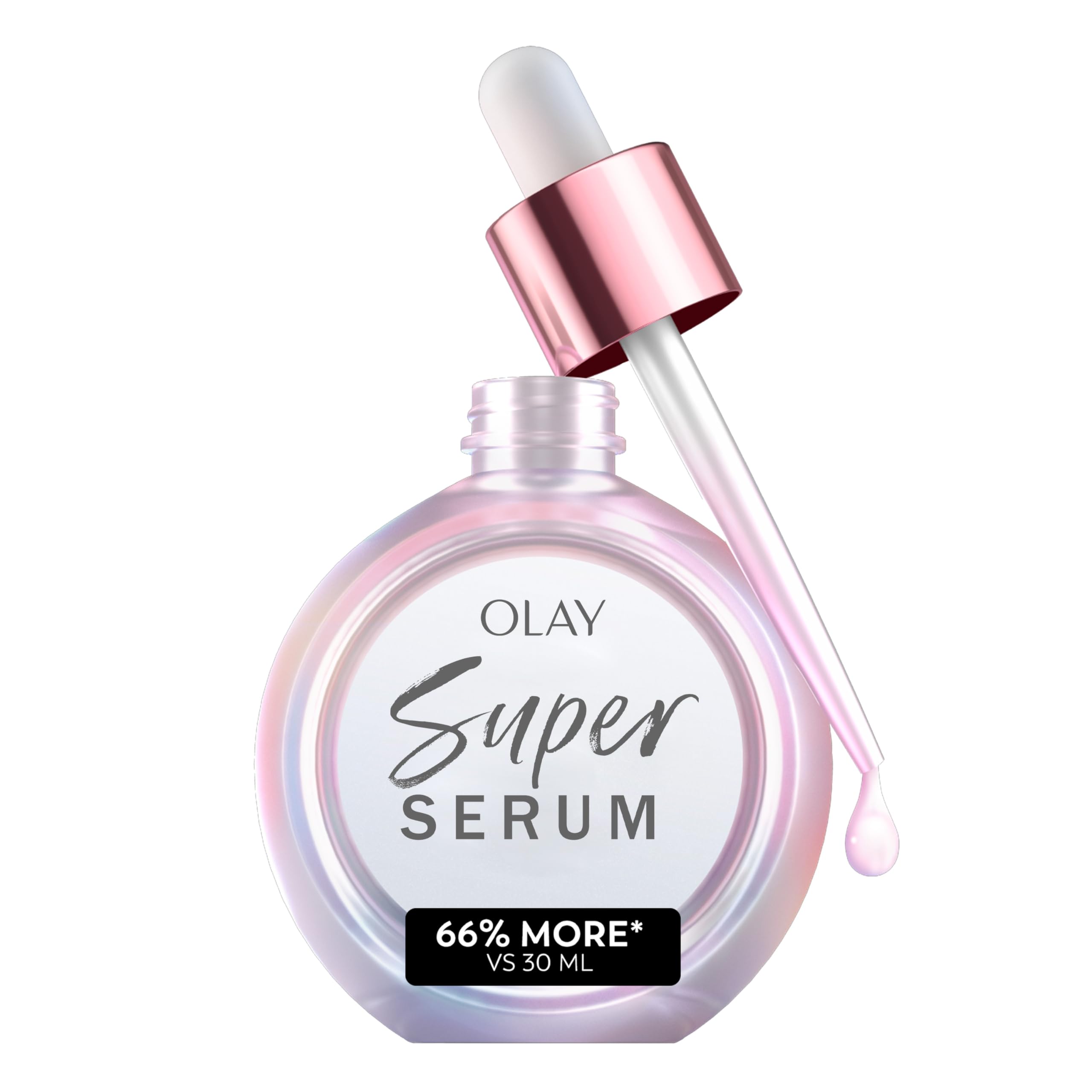 Olay Super Serum - Glow Serum for Face - Activated Niacinamide, Vitamin C & E, Collagen Peptide, AHA - 5-in-1 Benefits - Brightens, Hydrates, Smooths, Firms, Evens Tone, Proactive Anti-Aging, 1.7 Oz Olay Au supplements
