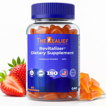 The Realief 60 Count Post Party Gummies – DHM, Milk Thistle & Electrolytes – Wellness Support – Strawberry Flavor – Wake Up Refreshed The Realief Au supplements