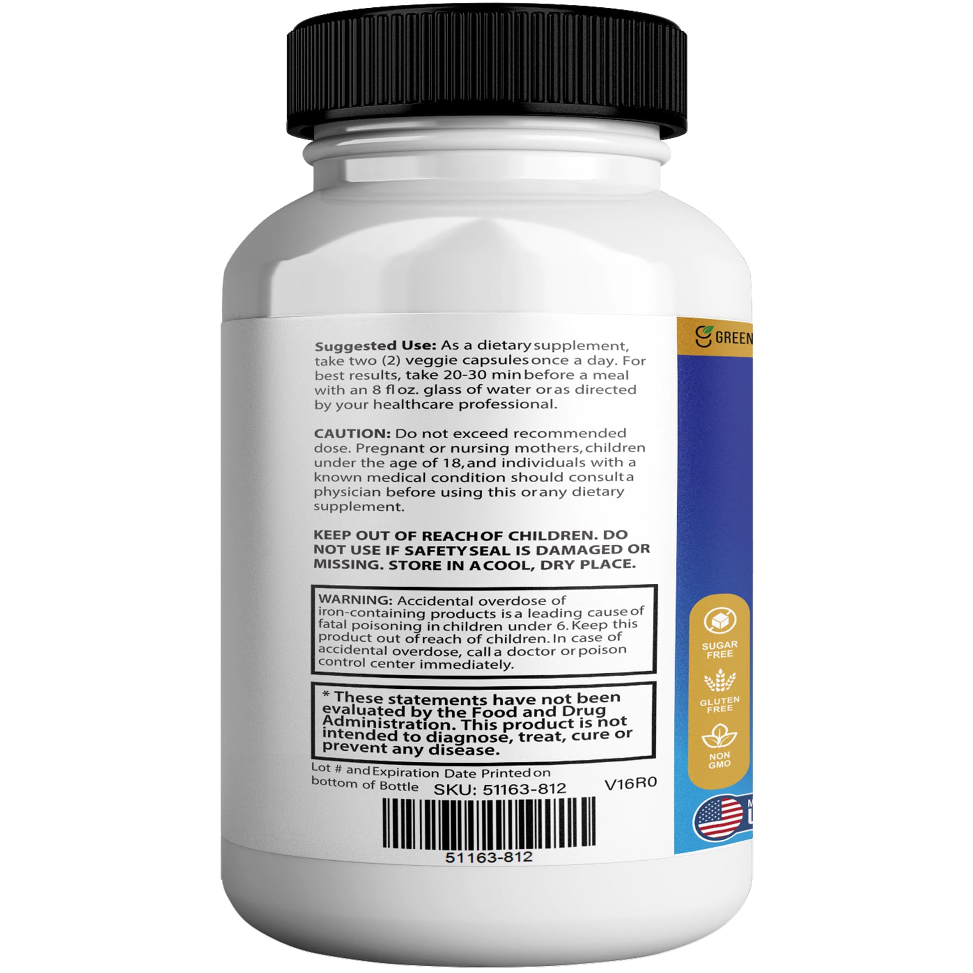 Memory, Mood & Brain Max Extra Strength Supplement with Herbal Ingredients, 60 Capsules, DHA, Vitamins, Bacopa, Green Tea (1) GREENVIFY Au supplements