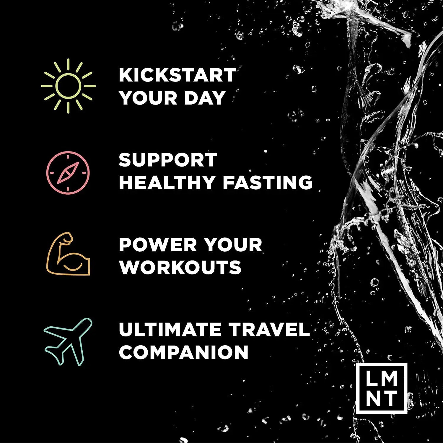 LMNT Zero Sugar Electrolytes - Sample Pack | Drink Mix | 8-Count Drink LMNT Au supplements