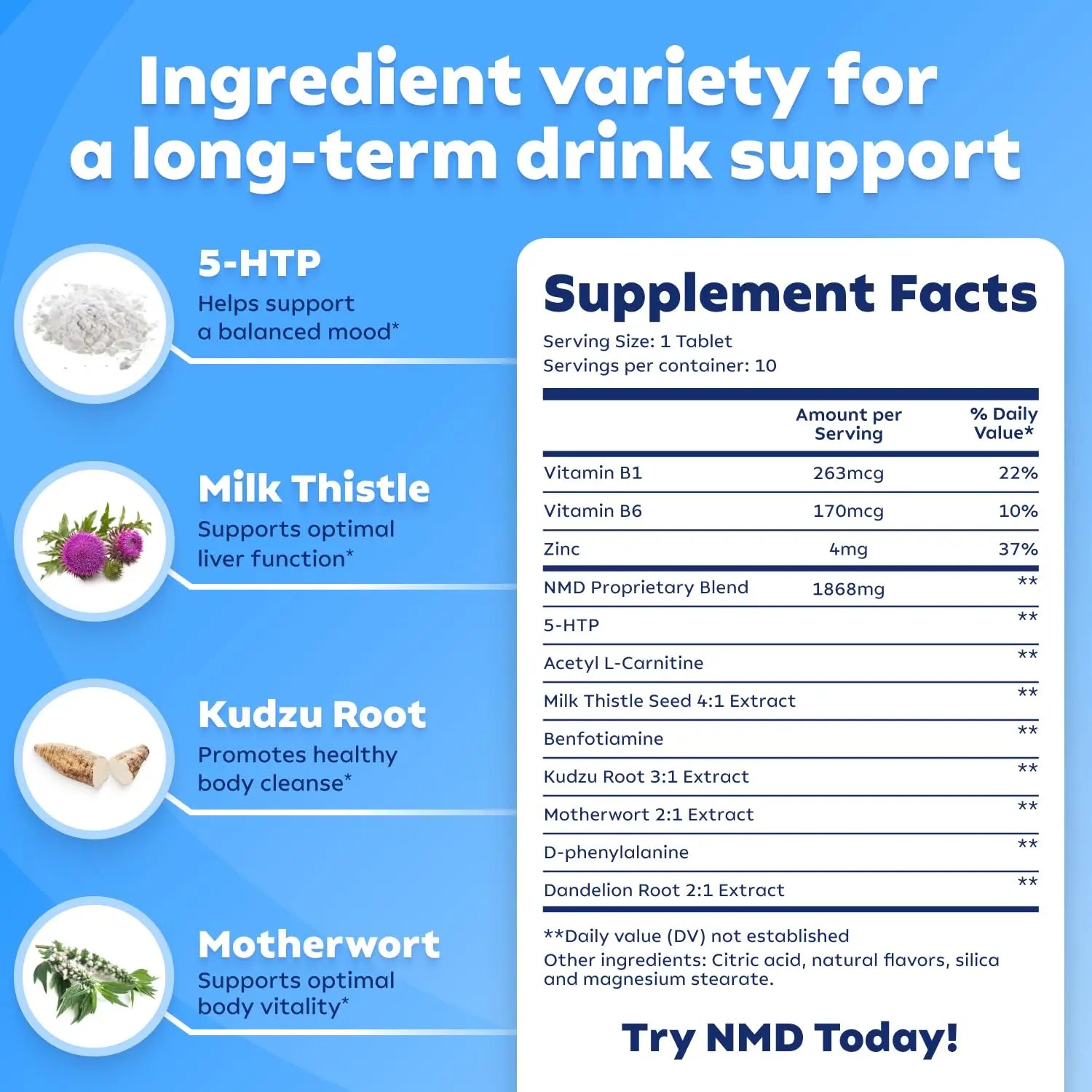 NoMoreDrinks Alcohol Cravings Reducer - Stop Drinking Alcohol Supplements & Liver Erectogen Au supplements