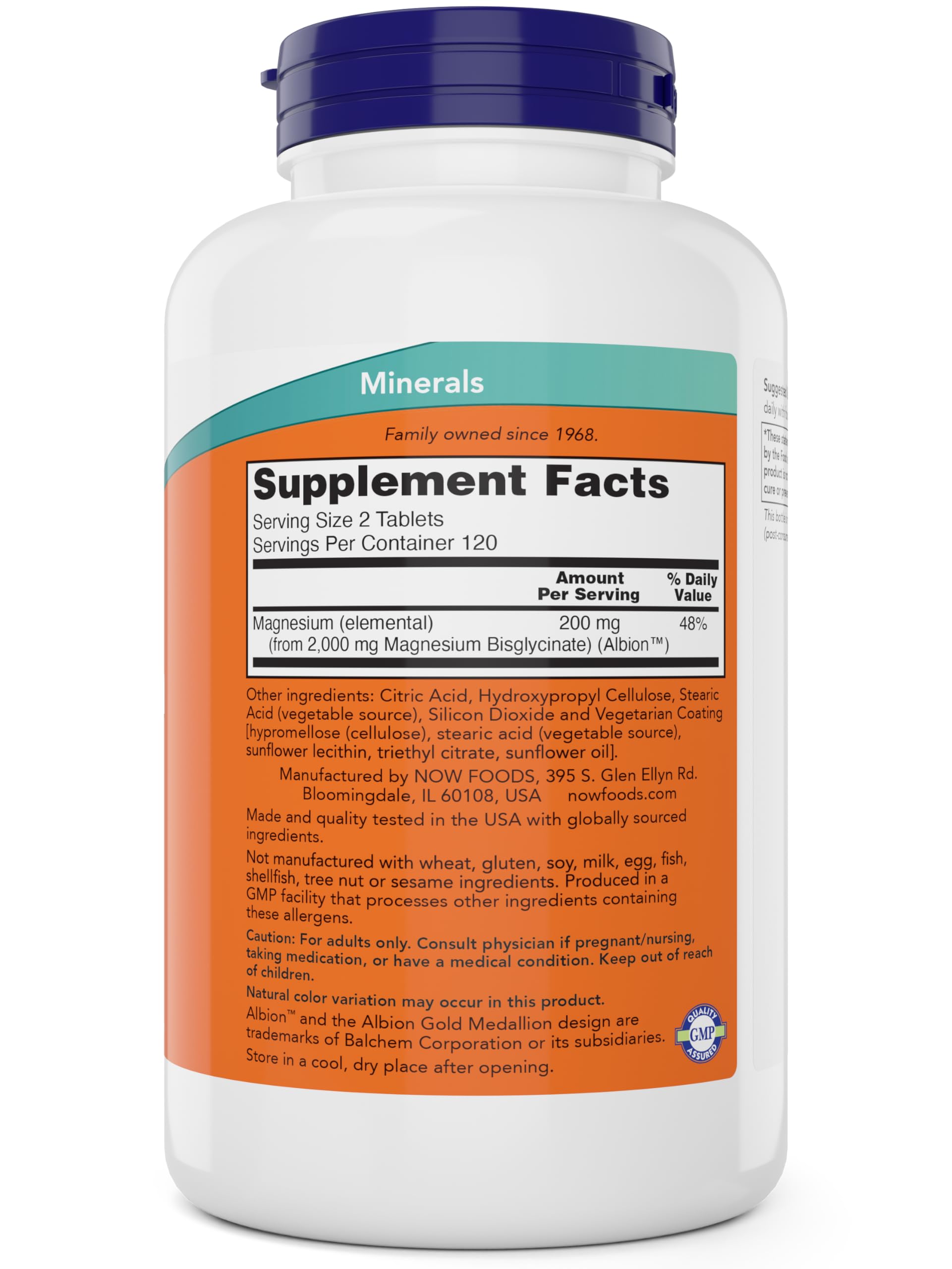 Now Foods Magnesium Glycinate, 240 Tablets - Supports Healthy Muscle and Nerve Functions - Non-GMO NOW Foods Au supplements