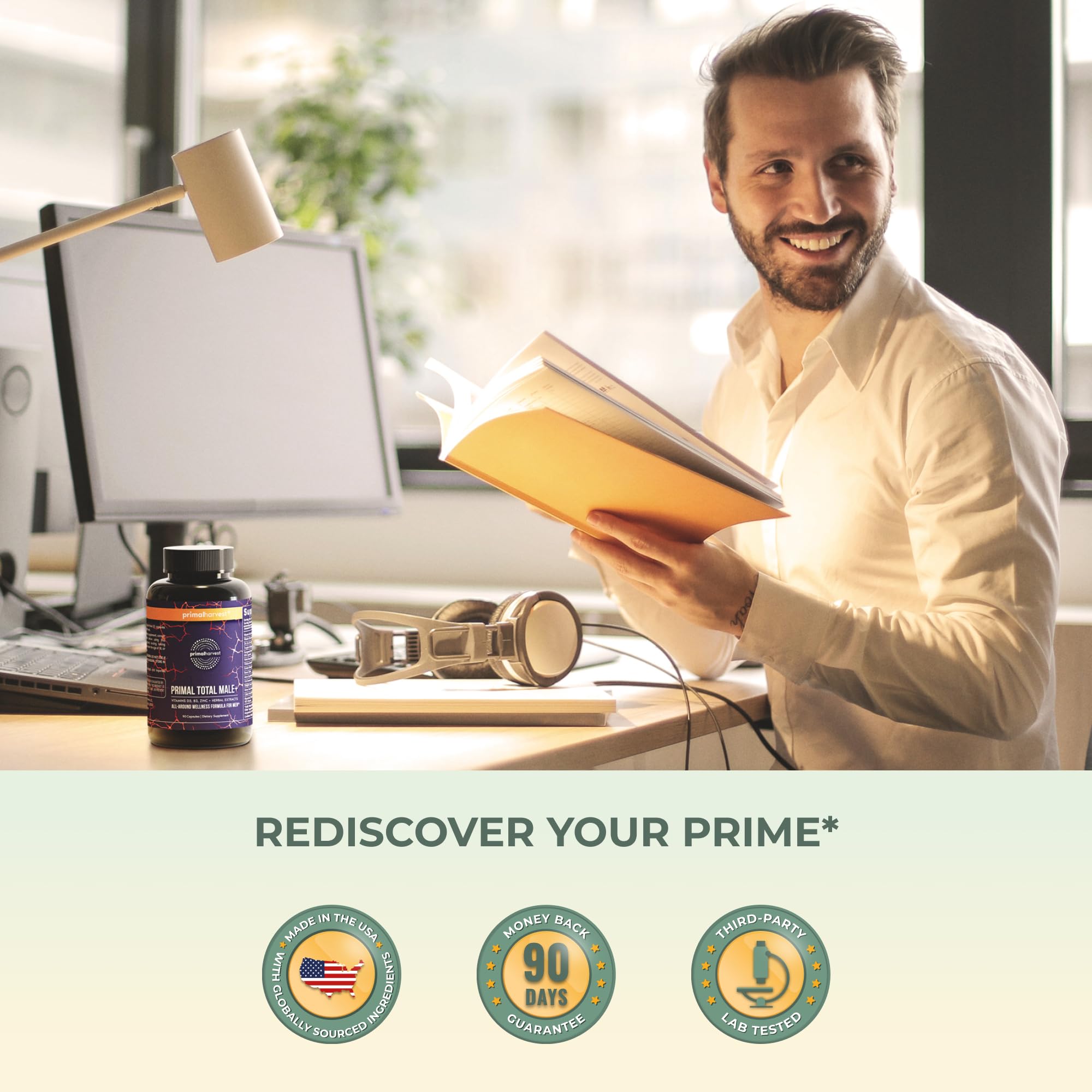 Primal Harvest Primal Total Male Natural Tribulus Terrestris, Fenugreek, Korean Ginseng Primal Harvest Au supplements