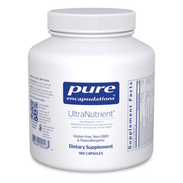 Pure Encapsulations UltraNutrient - Minerals & Multivitamins - Supports Liver & Heart Health* - Supplement for Antioxidants - with Vitamin C, CoQ10 & More - Gluten Free - 180 Capsules Pure Encapsulations Au supplements