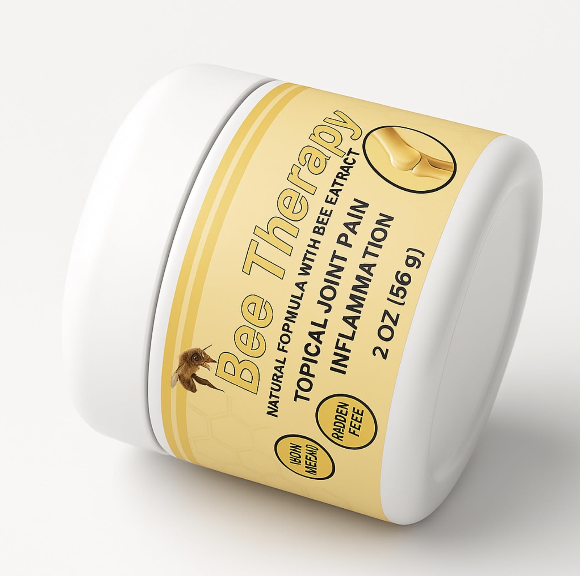 Bee Therapy Cream | Natural Formula with Bee Extract | Topical Use for Joints, Knees, Back & Muscles | 2 oz (56 g) | Paraben Free | Non-Greasy | Lightweight | Made in USA Generic Au supplements