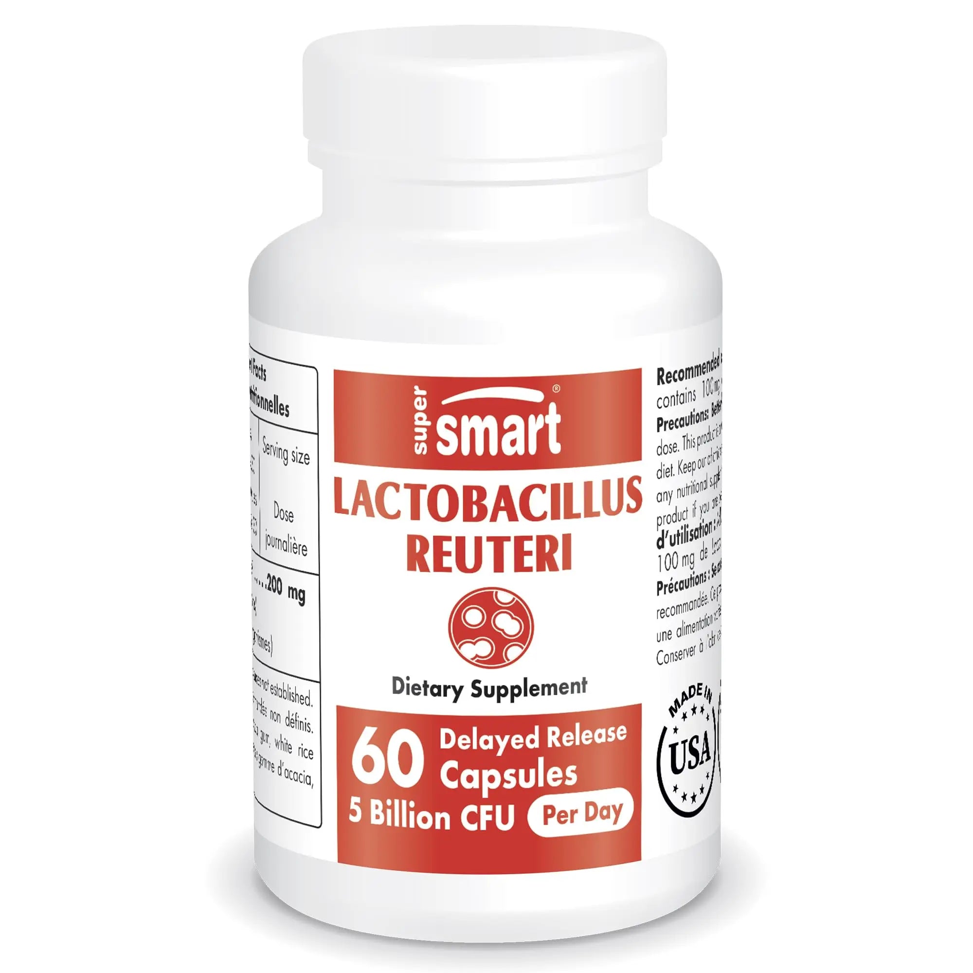 Supersmart - Lactobacillus Reuteri 5 Billion CFU per Day (Probiotic Supplement) Supersmart Au supplements