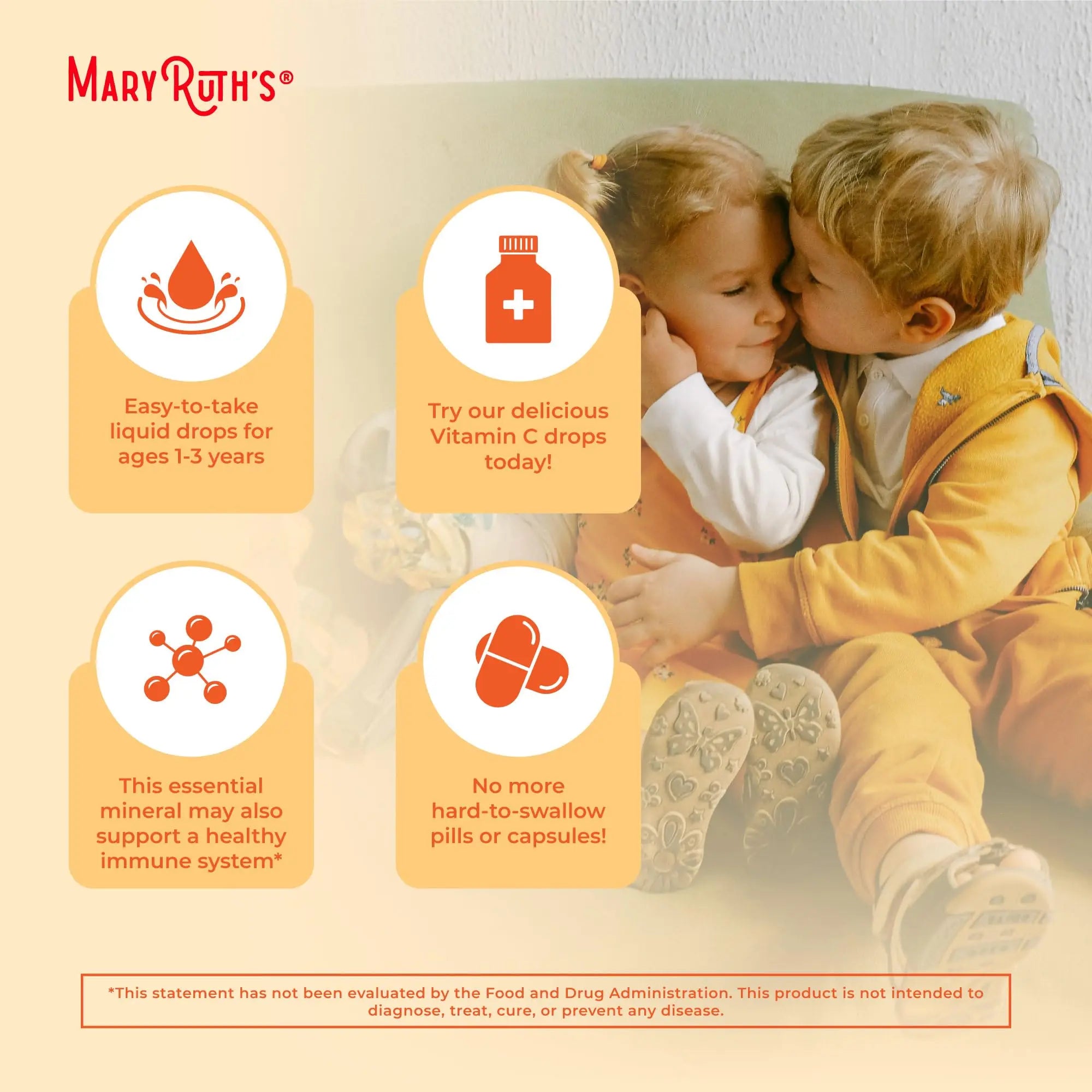 MARYRUTH'S Organic Toddler Vitamin C Drops for Immunity | Ages 1-3 Years | 15 mg Per Serving | Vitamin C for Immune Support & Overall Health | Vegan | Sugar Free MARYRUTH'S Au supplements
