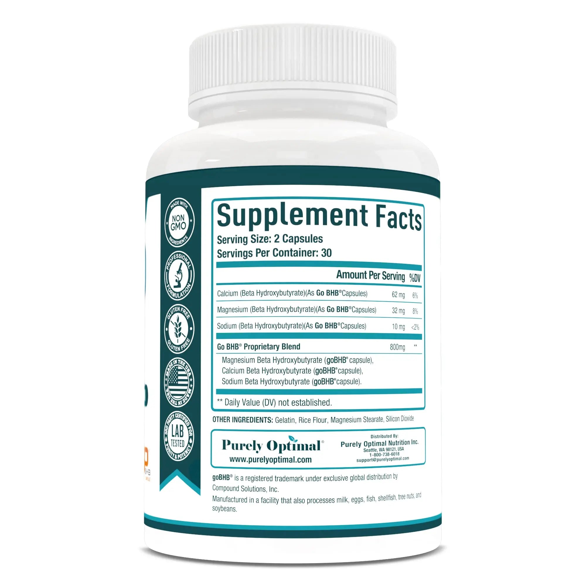 Purely Optimal Keto BHB Exogenous Ketones Supplement - Keto Diet Pills for Ketosis Purely Optimal Au supplements