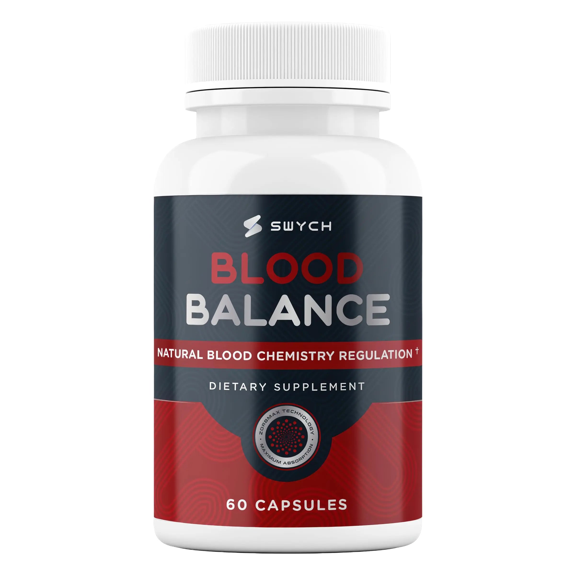 Blood Balance Supplement for Healthy Blood Support, Circulation, Metabolism & Vitality | Energy Formula with Premium Ingredients | Holistic Products to Support Cardiovascular Function – 60 Capsules SWYCH Au supplements