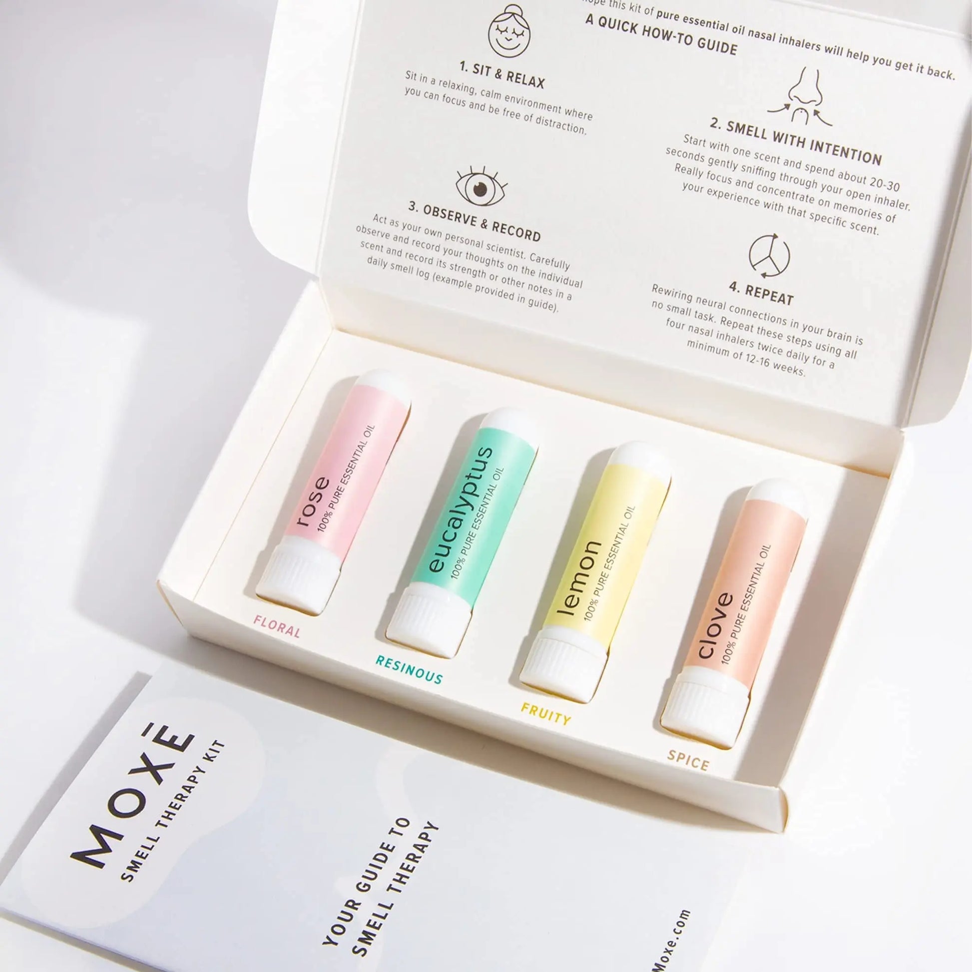 MOXĒ Smell Training Kit, Made in USA, 4 Essential Oils, Olfactory Regeneration, Helps Restore Sense MOXE Au supplements