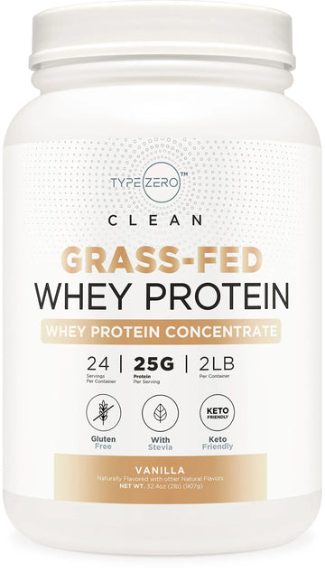 Type Zero Grass Fed Whey Protein Concentrate Powder (Vanilla, 2LBS) - Gluten Free Type Zero Au supplements