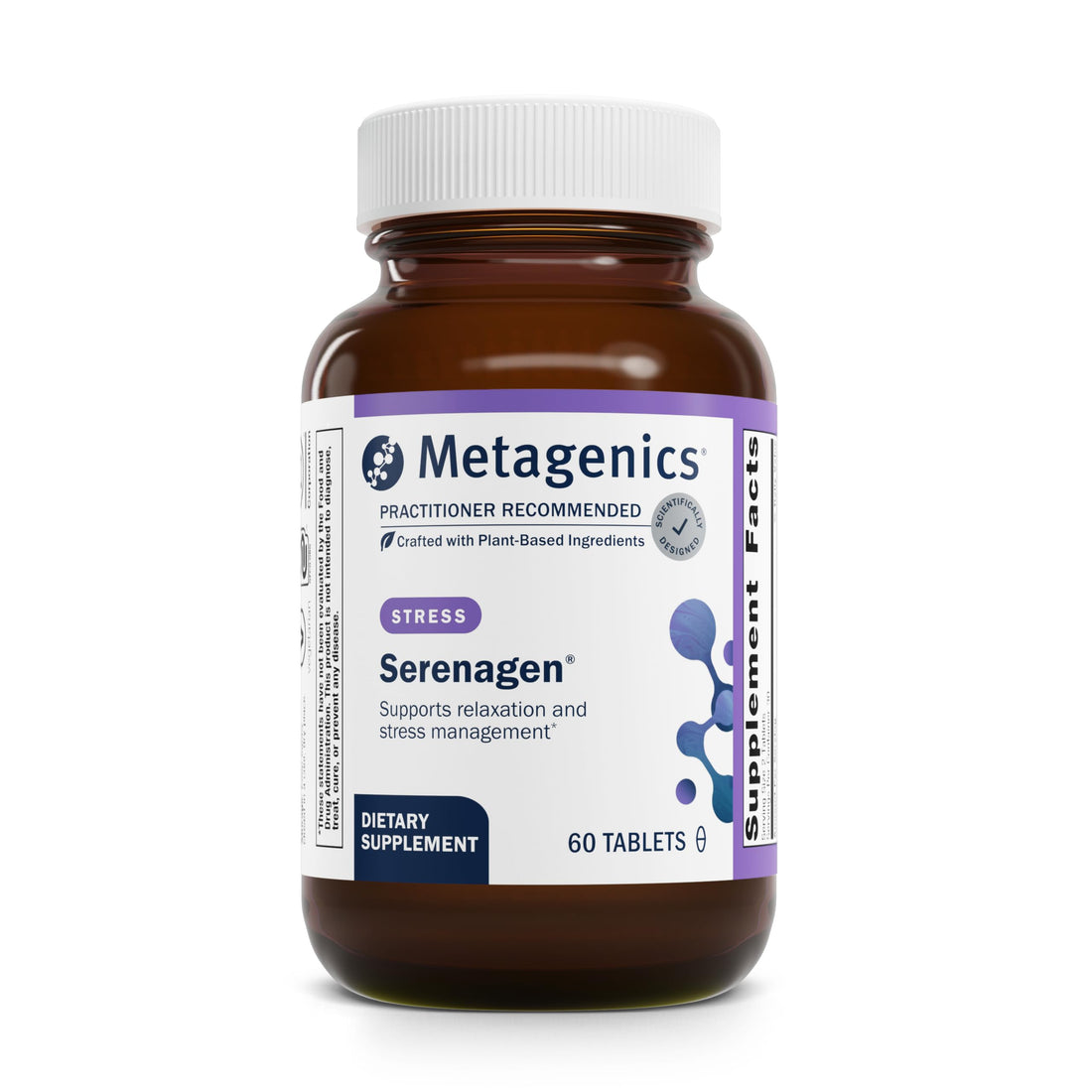 Metagenics Serenagen Supplement - Herbal Stress Management with Asian Ginseng & Chinese Herbs - Supports Calm, Focus, Energy & Sleep* - Non-GMO, Gluten-Free, Vegetarian - 60 Tablets Metagenics Au supplements
