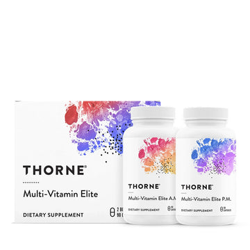 THORNE - Multi-Vitamin Elite - Daily Nutritional Supplement - AM Formula Supports Cellular Energy Production &PM Formula Supports Restful Sleep THORNE Au supplements