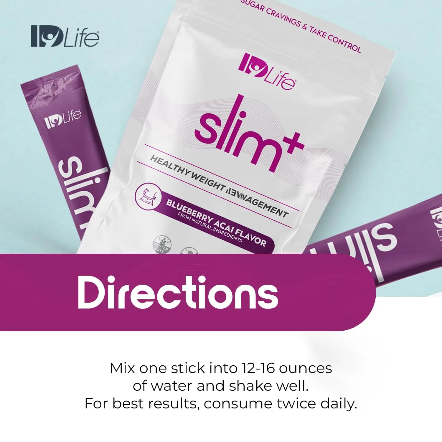 IDLife Slim+ - Weight Management Supplement - Easy to Prepare Delicious Blueberry Acai IDLife Au supplements