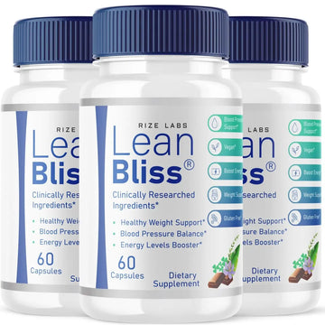 (3 Pack) Lean Bliss Weight Loss Pills, Lean Bliss Fat Burning Formula, LeanBliss Advanced rize labs Au supplements