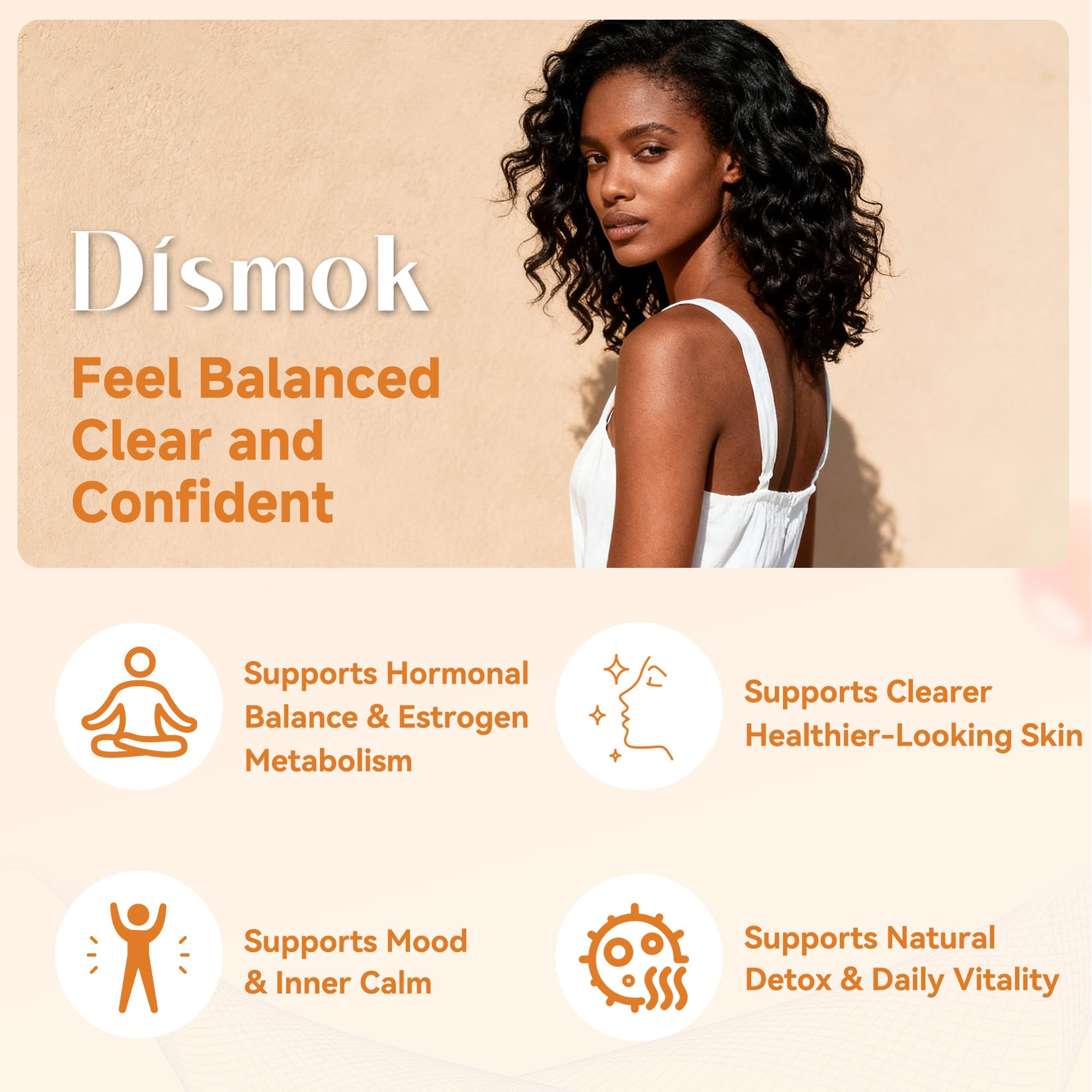 DIM Supplement 400 mg | Advanced Liposomal Multi-Action Complex for Estrogen Balance in Women & Men | Supports Hormonal Acne, Healthy Estrogen Metabolism & Clear Skin | Third-Party Tested Dismok Au supplements