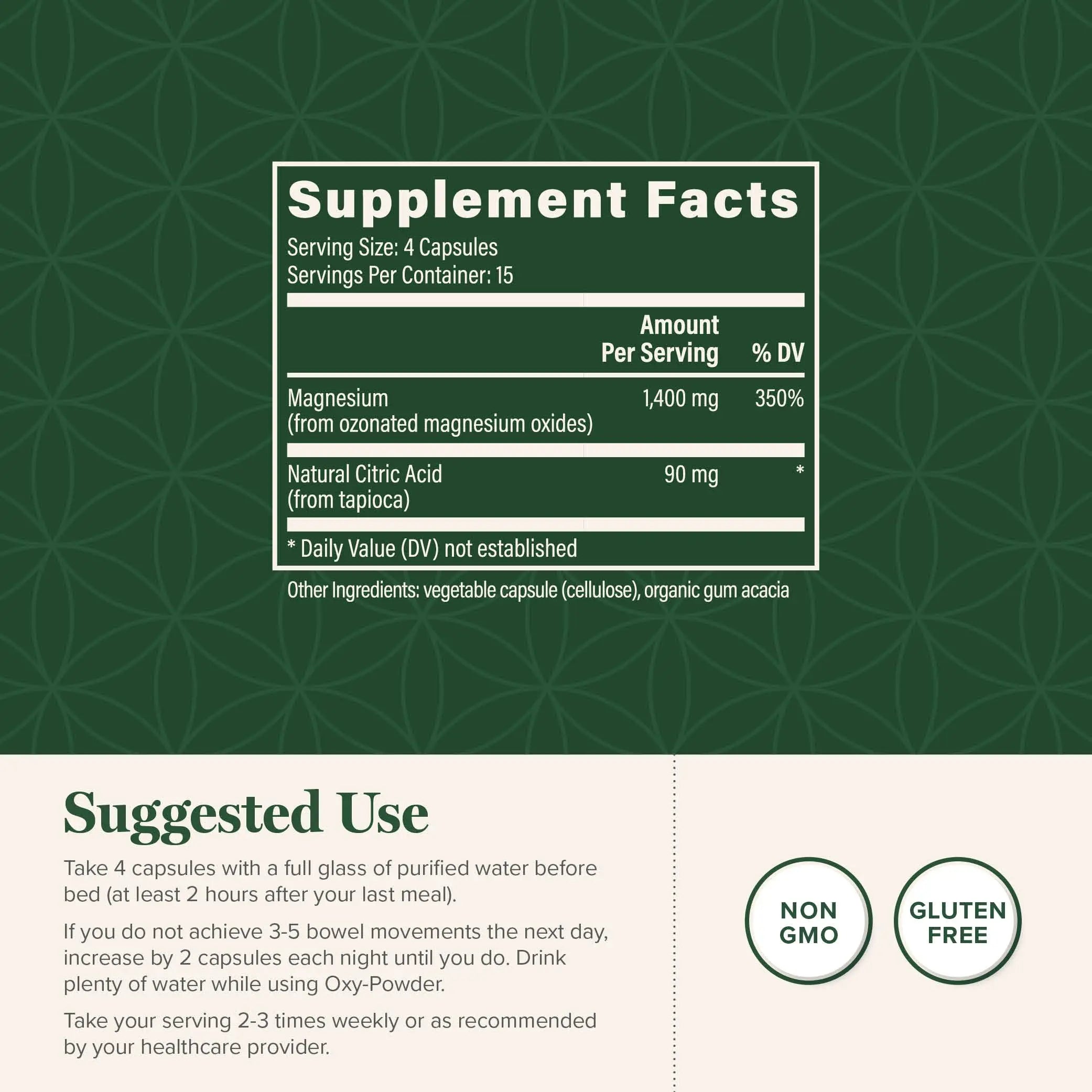 Global Healing Oxy-Powder Colon Cleanse, Constipation Relief for Women & Men, Magnesium Oxide Colon Cleanser & Detox for Weight Loss, Gut Cleanse Detox for Women and Men Global Healing Center Au supplements