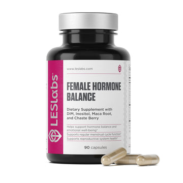 LES Labs Female Hormone Balance Supplement – Hormone Support for Women with Inositol, DIM, Vitex, Chaste Tree, Vitamin B6 & Folate – Menstrual Cycle & Fertility Support – 90 Capsules – Non-GMO LES Labs Au supplements