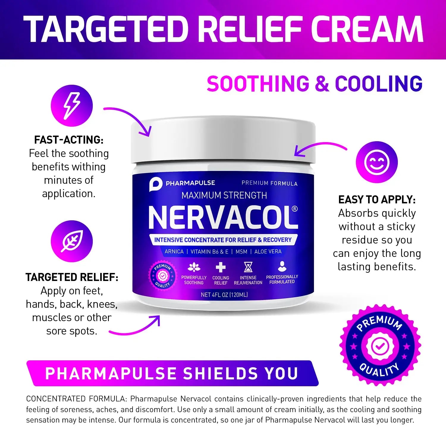 Neuropathy Nerve Therapy & Relief Cream - Maximum Strength Relief Cream for Foot Pharmapulse Au supplements