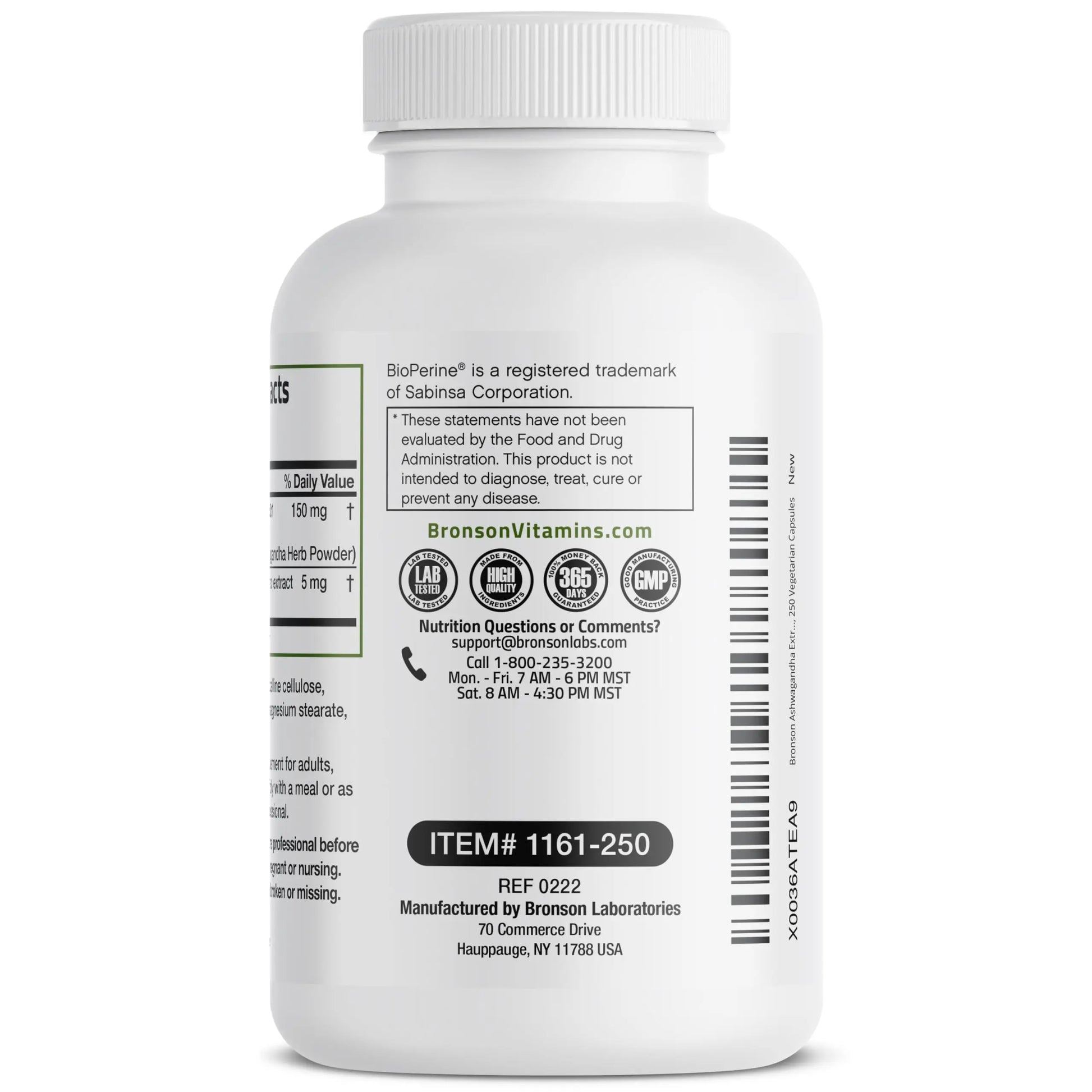Bronson Ashwagandha Extra Strength 3000 mg Stress & Mood Support with BioPerine Bronson Au supplements