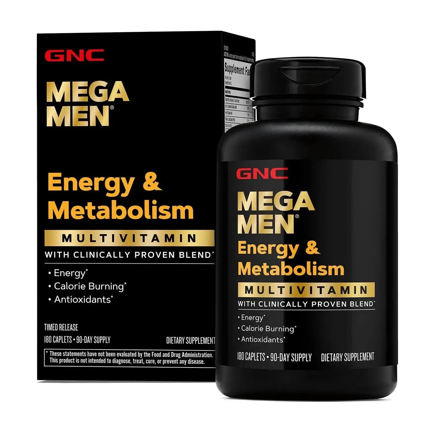GNC Mega Men Energy & Metabolism Multivitamin | Antioxidants and Increased Calorie Burning | 180 Count GNC Au supplements