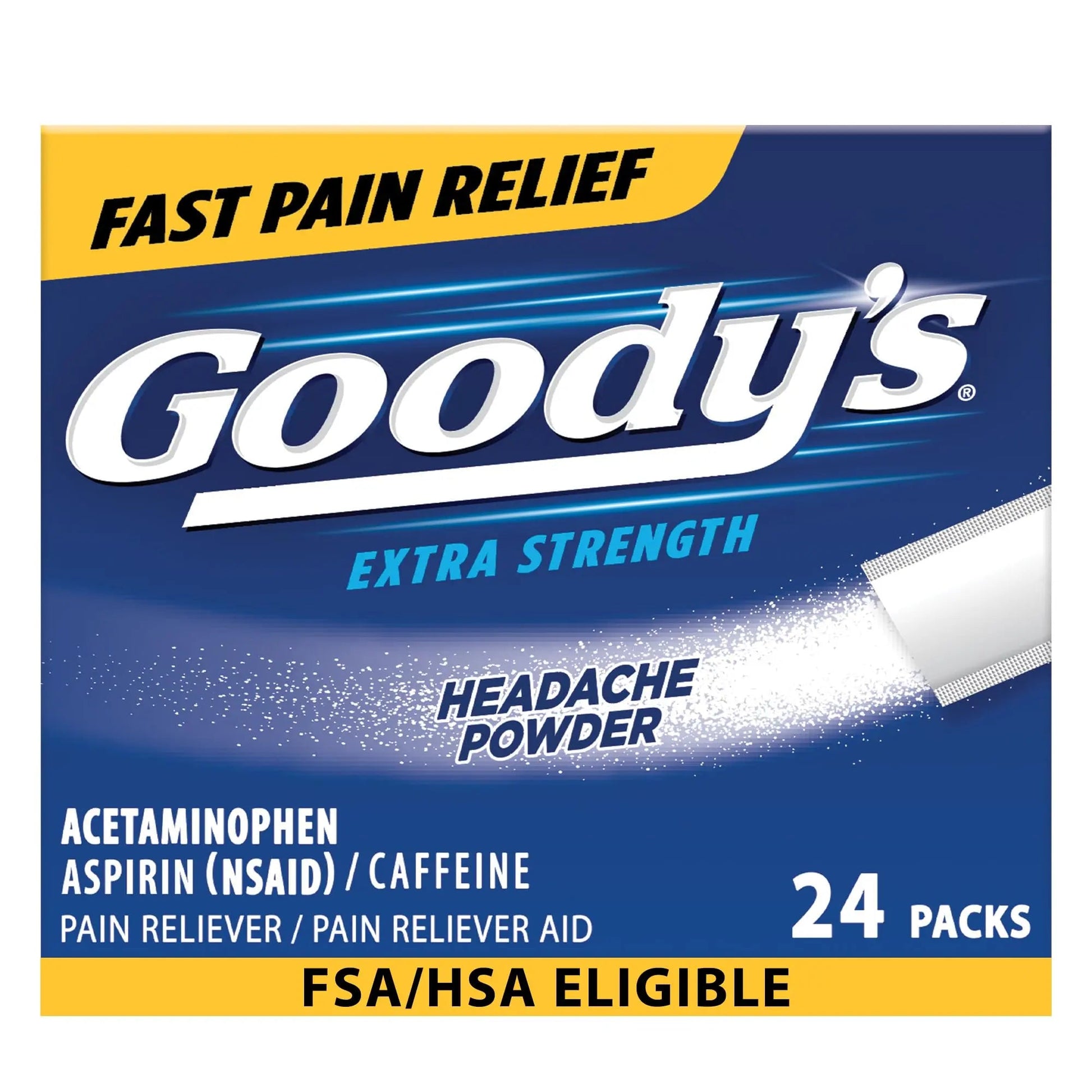 Goody’s Headache Powder Extra Strength Pain Relief, Triple Action Headache Relief with Aspirin, Acetaminophen & Caffeine, 24 Count Goody's Au supplements