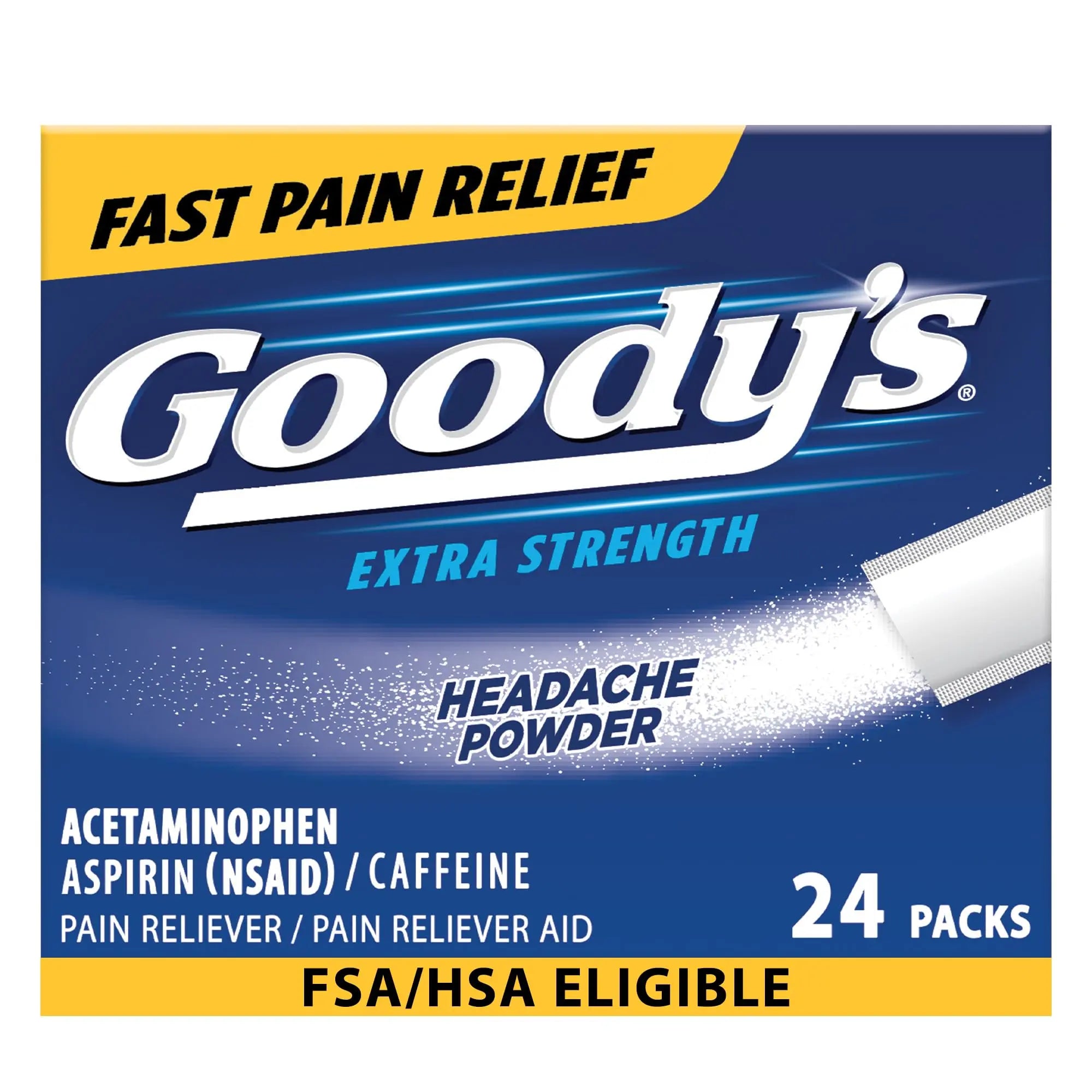 Goody’s Headache Powder Extra Strength Pain Relief, Triple Action Headache Relief with Aspirin, Acetaminophen & Caffeine, 24 Count Goody's Au supplements