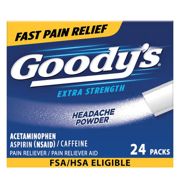 Goody’s Headache Powder Extra Strength Pain Relief, Triple Action Headache Relief with Aspirin, Acetaminophen & Caffeine, 24 Count Goody's Au supplements