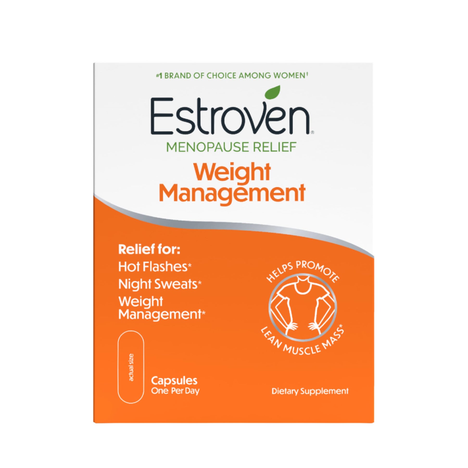 Estroven Weight Management for Menopause Relief - 30 Ct. - Clinically Proven Ingredients Help Manage Weight, Provide Night Sweats & Hot Flash Relief* Drug-Free & Gluten-Free Caplets Estroven Au supplements