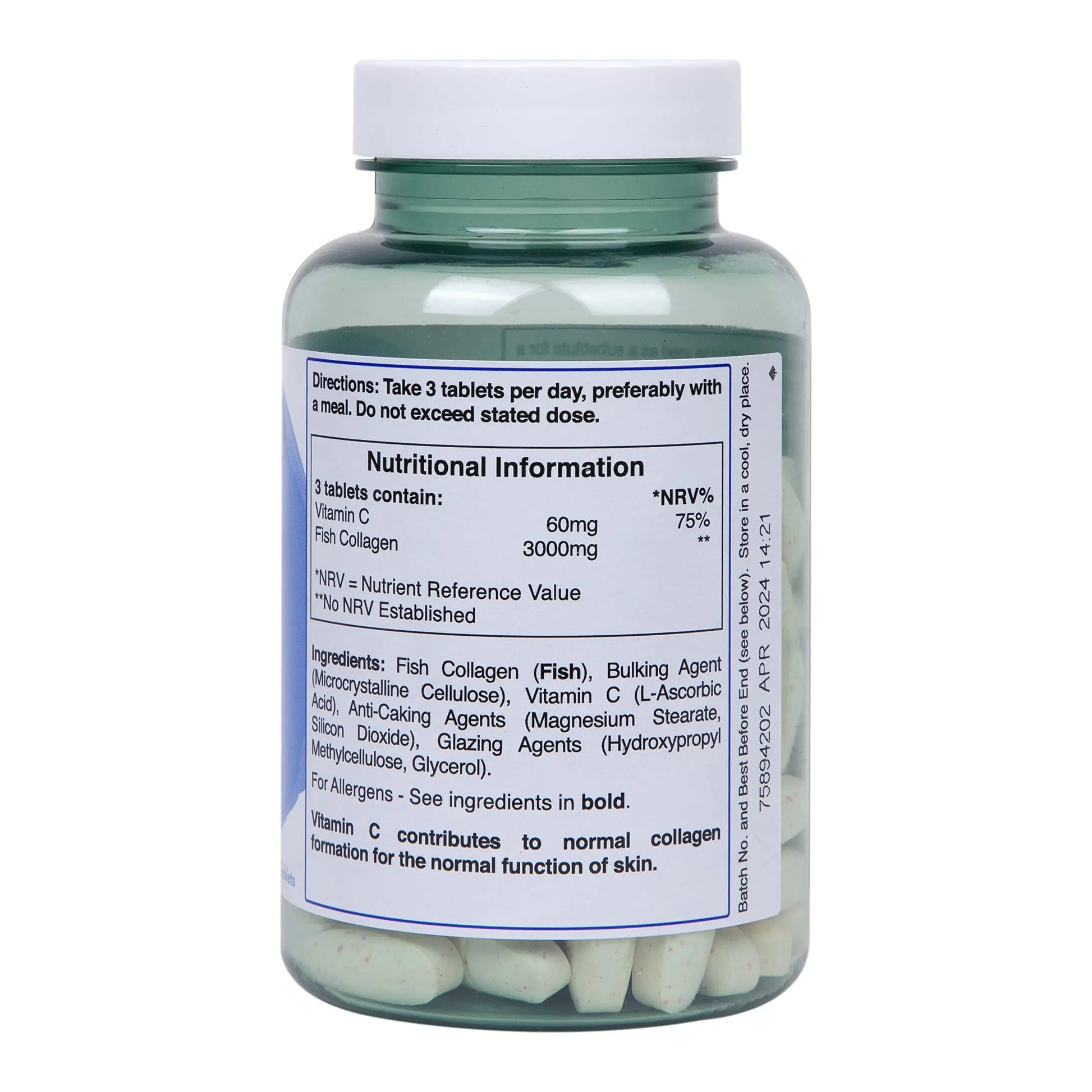Holland and Barrett Marine Collagen with Vitamin C 3000mg 90 Tablets Holland & Barrett Au supplements