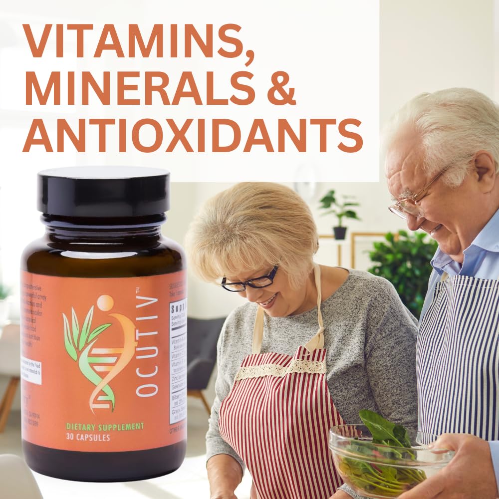 Youngevity Ocutiv™ - Eye Vitamin & Mineral Supplement - Contains Vitamin A, C, E, Zinc, Bilberry, Lutein, Lycopene, Zeaxanthin, Astaxanthin - 30 Capsules Youngevity Au supplements