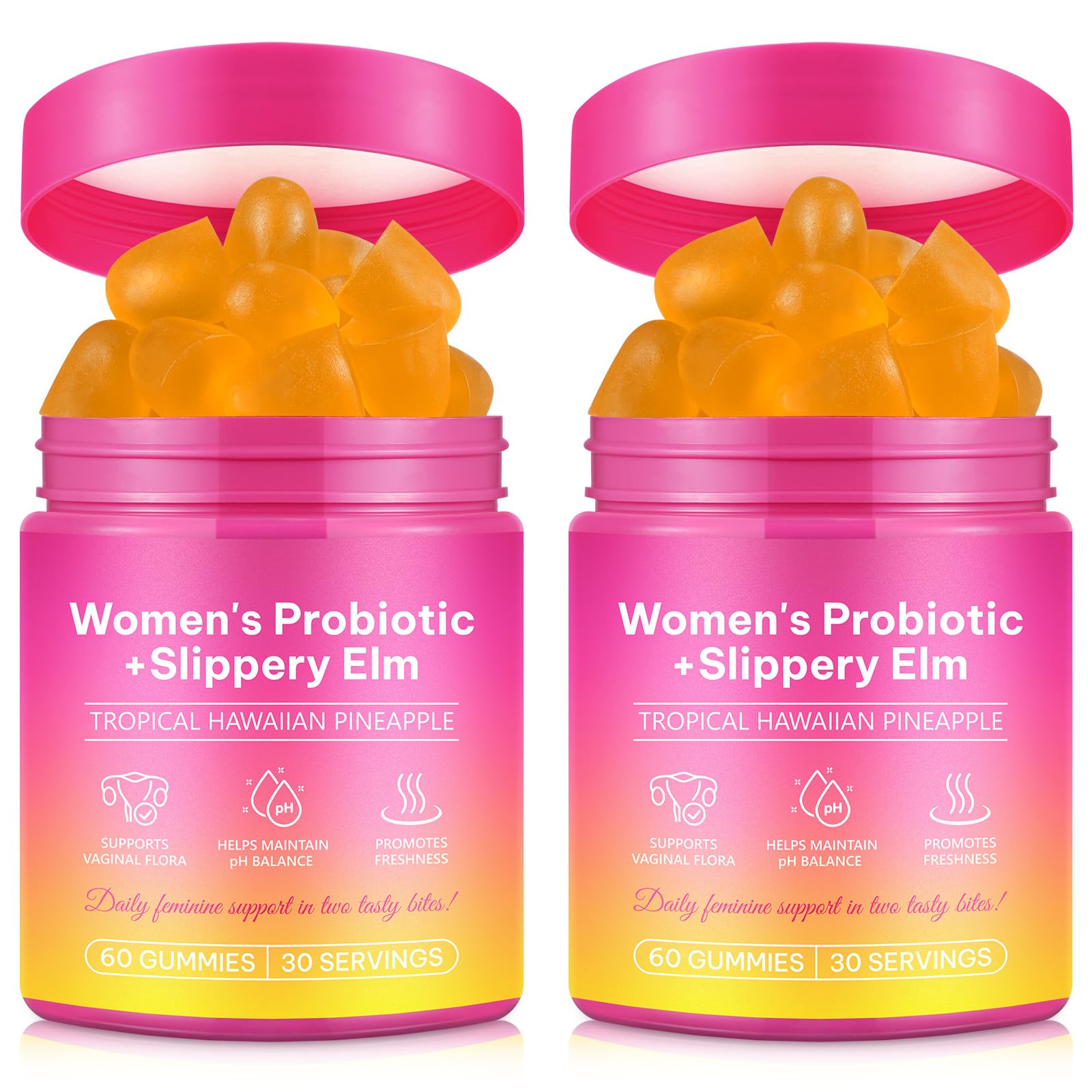 Beyxdu Probiotics for Women Gummies with Slippery Elm Feminine Balance Gummies for Women Vaginal Probiotics with Prebiotics & Lactobacillus Probiotic Blend Vaginal Odor & Vaginal Flora 120Gummy Beyxdu Au supplements