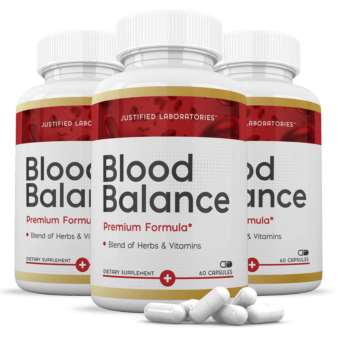 (3 Pack) Blood Balance Advanced Formula 688MG Supplement Pills 180 Capsules Justified Laboratories Au supplements