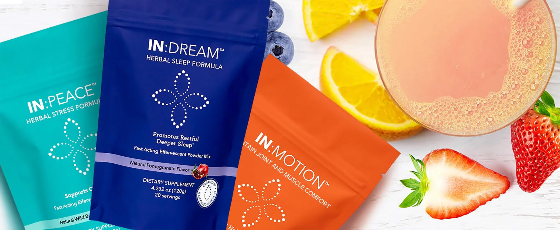 in:TotalWellness - in:Motion Natural Herbal Formula, 20 Serving Pouch, Corydalis, Tumeric, Ginger + 9 More ADAPTOGEN Herbs, Citrus Berry Flavor, 1 Count INTotalWellness Au supplements