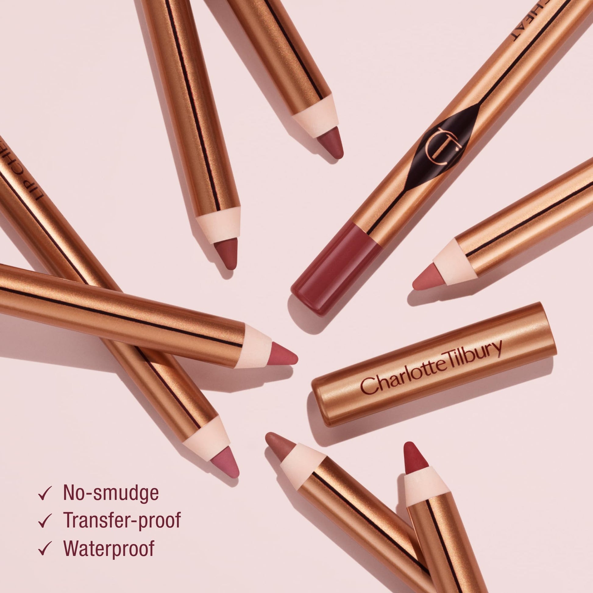 Charlotte Tilbury Lip Cheat Lip Liner Pencil - Gives Lips a Fuller-Looking, Defined Pout - Enriched with Jojoba Oil & Hyaluronic Acid - Waterproof, Smudge-Proof & Transfer-Proof - Pillow Talk Medium Charlotte Tilbury Au supplements